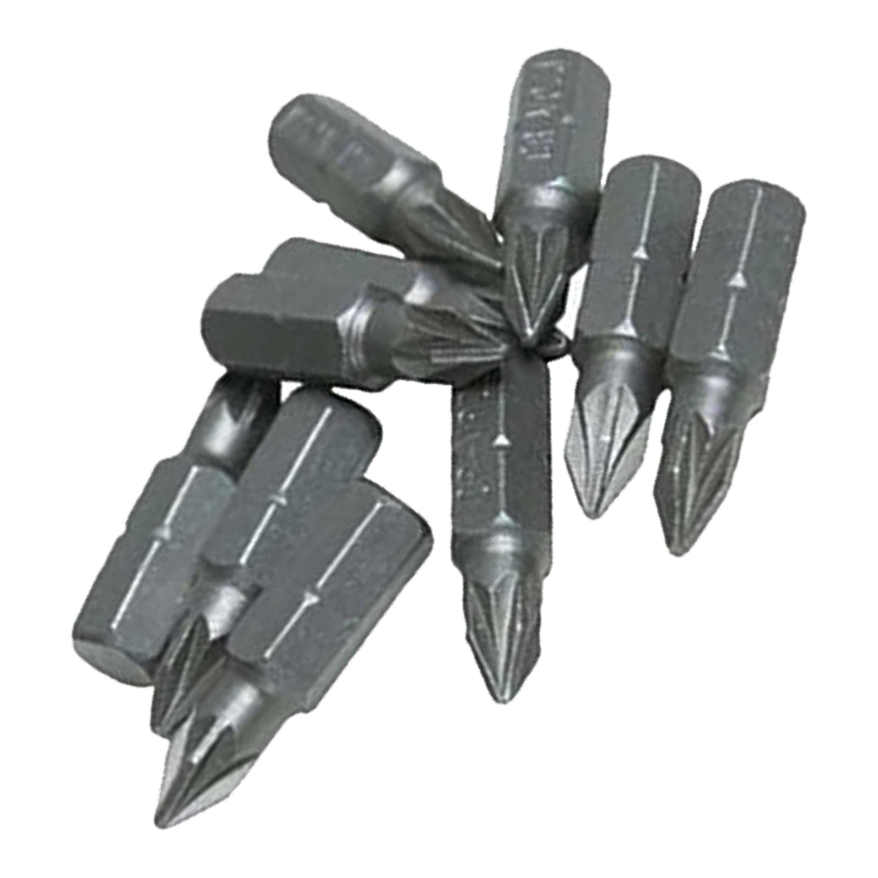 PH2 Phillips Screwdriver Bits CRV Chrome Vanadium Steel 1/4" Hex Drive 10Pcs