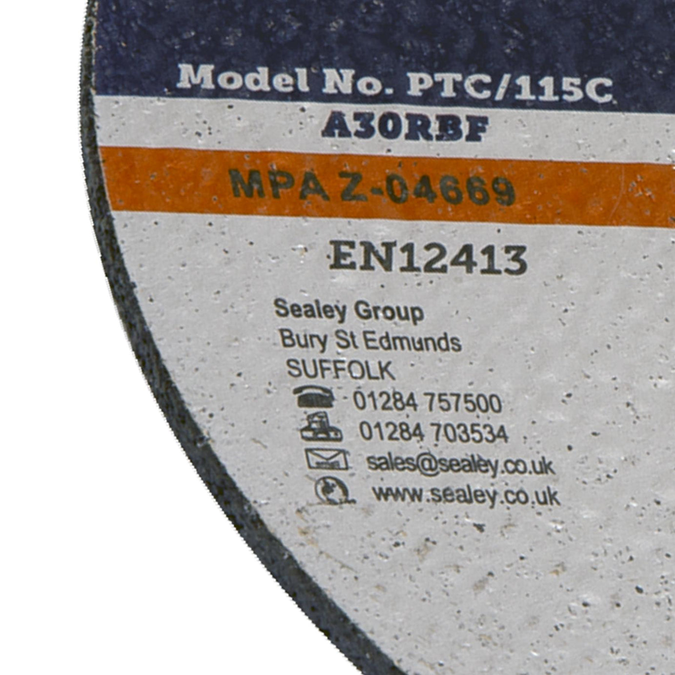 Sealey Cutting Disc 115 x 3mm 22mm Bore Grinding and cutting power tools