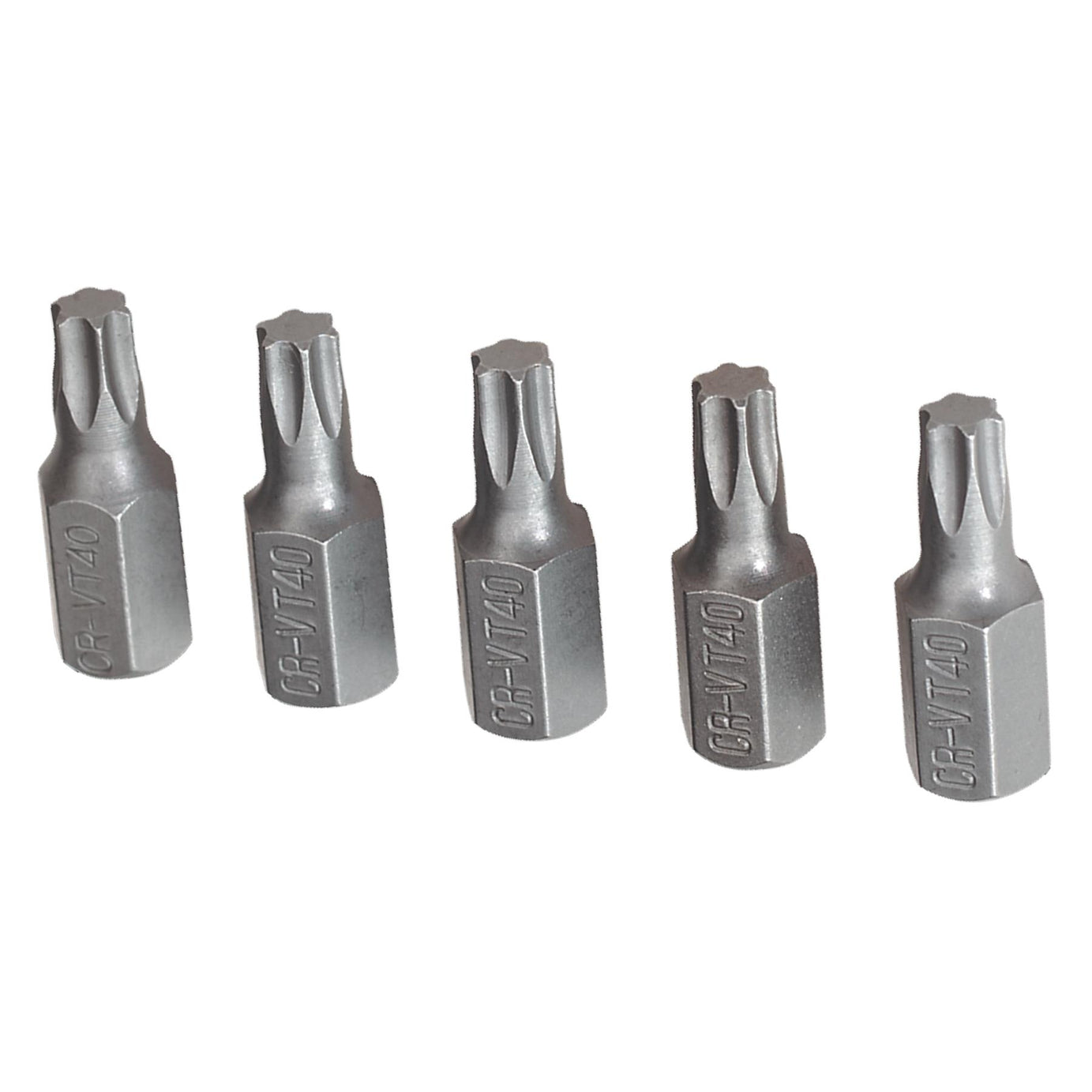 Sealey TRX-Star* T40 Bit Short Pack of 5 Chrome Vanadium