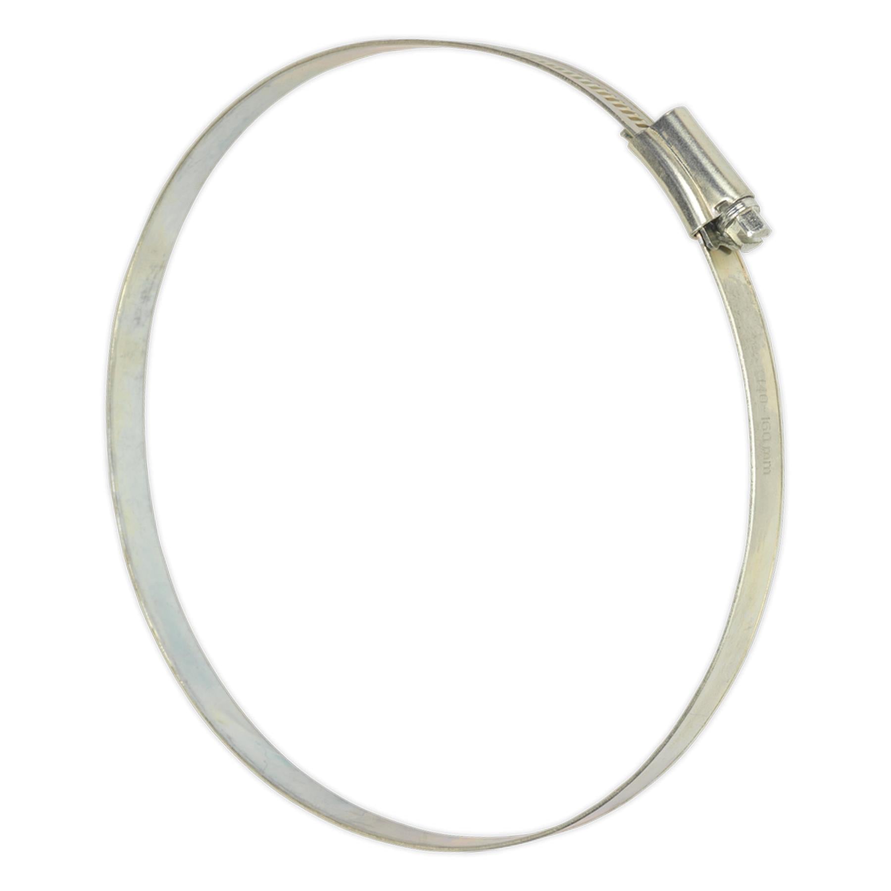 Sealey Hose Clip Zinc Plated 140-160mm Pack of 10