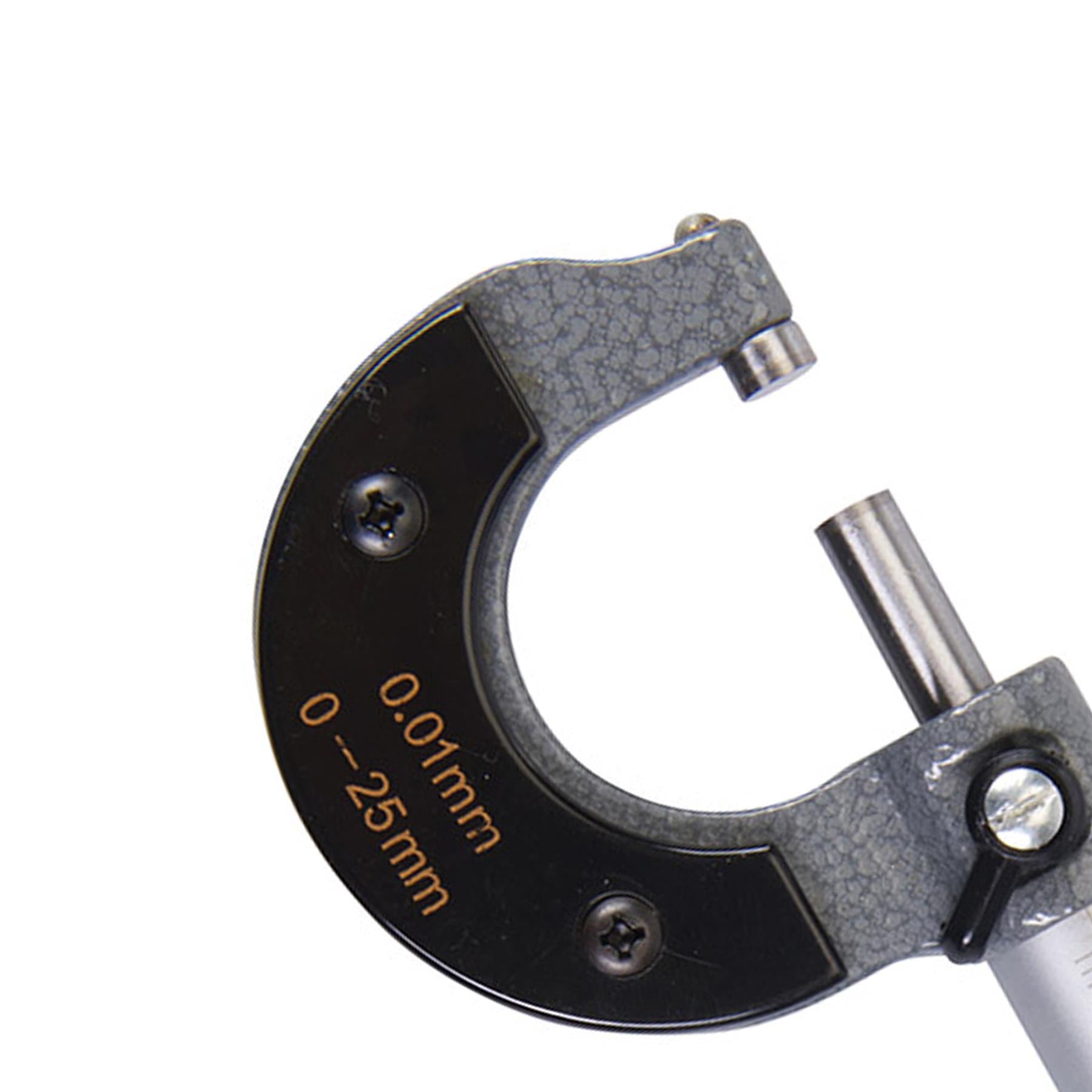 External Micrometer 25mm DIY Tools Supplied In A Strong Storage Case