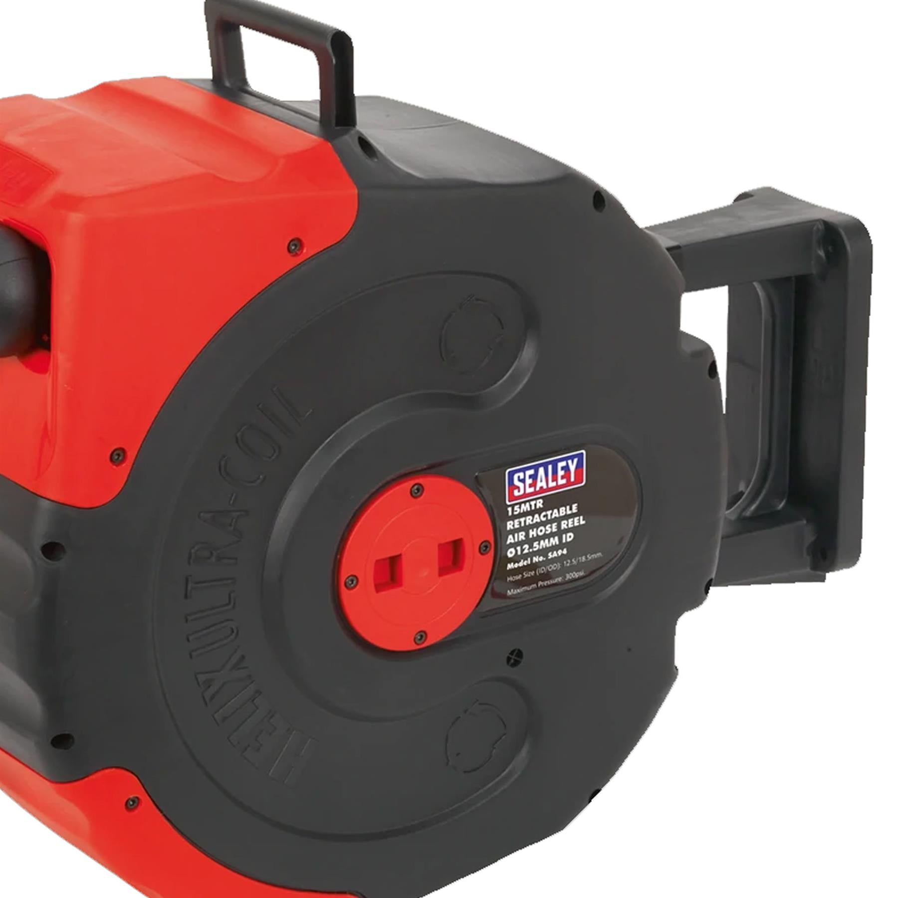 Sealey Retractable Air Hose Reel 15m 12.5mm ID