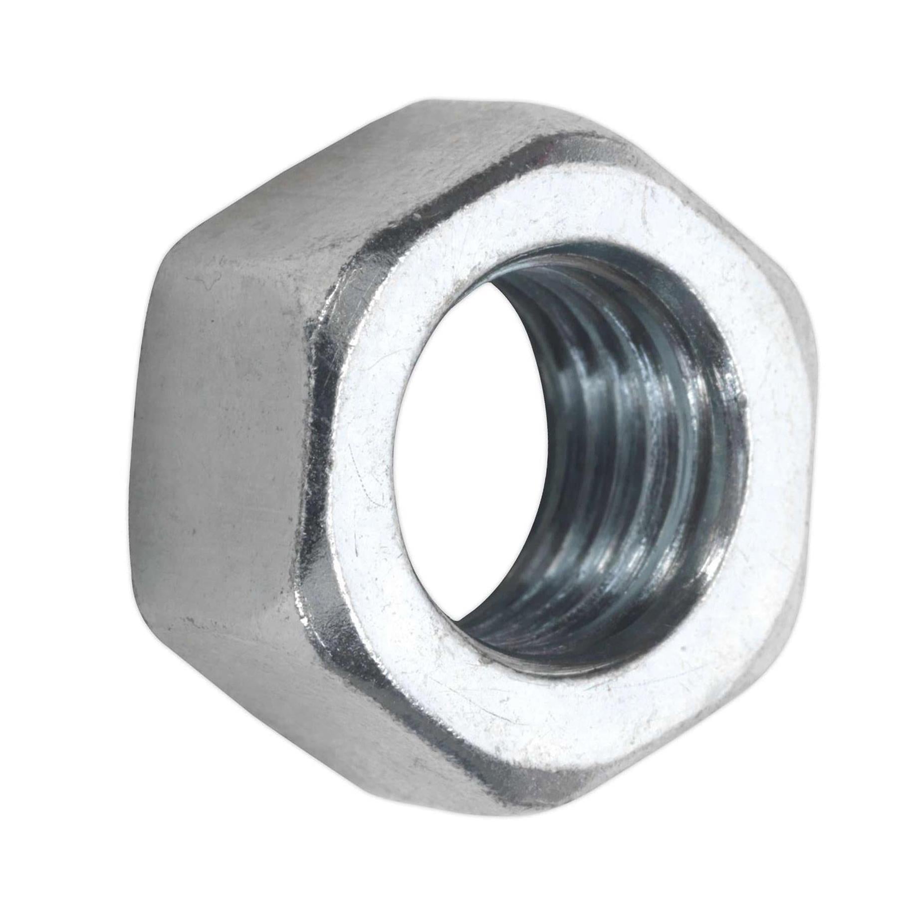 Sealey Steel Nut DIN 934 - M16 Zinc Pack of 25