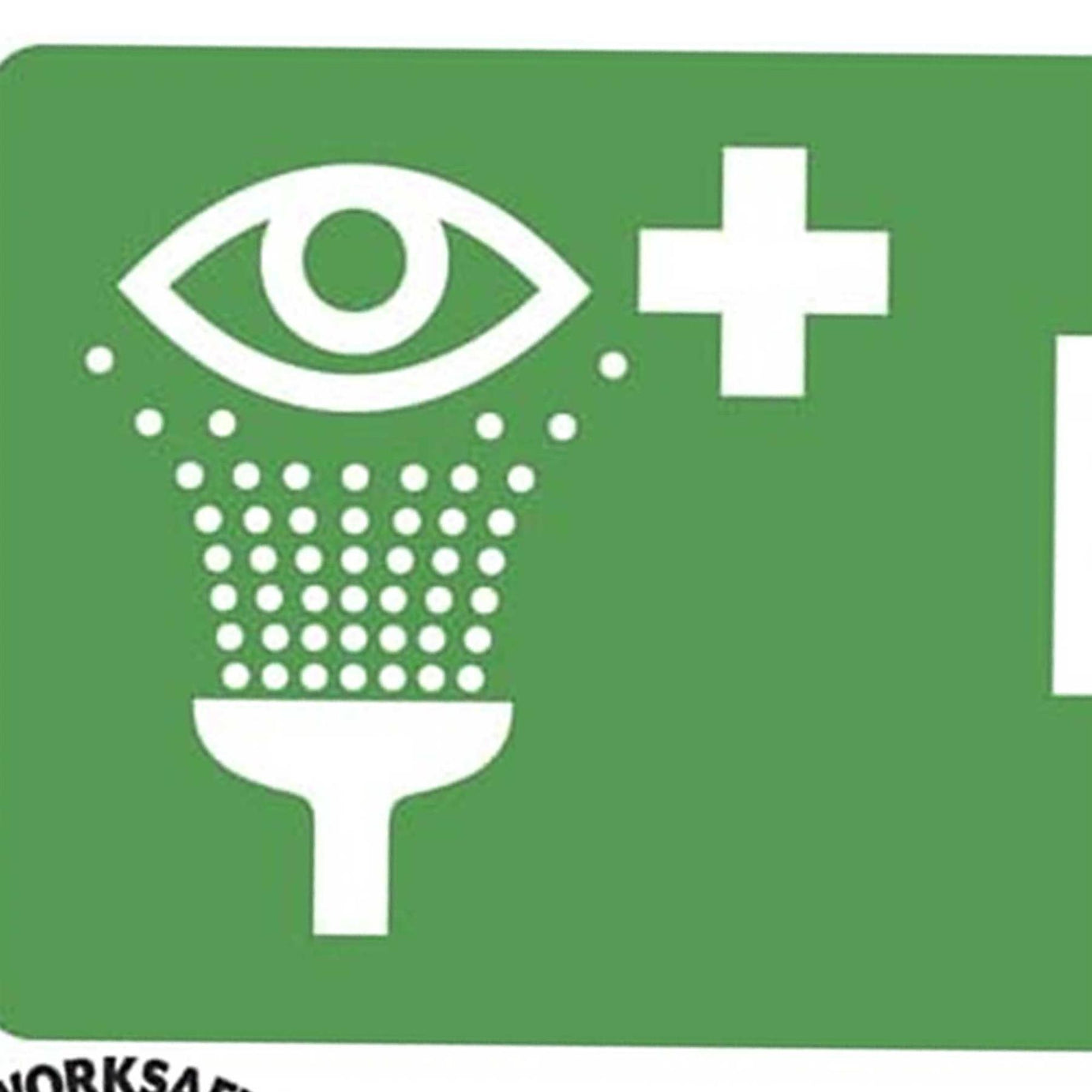 Sealey Safe Conditions Safety Sign - Eye Wash - Self-Adhesive Vinyl - Pack of 10