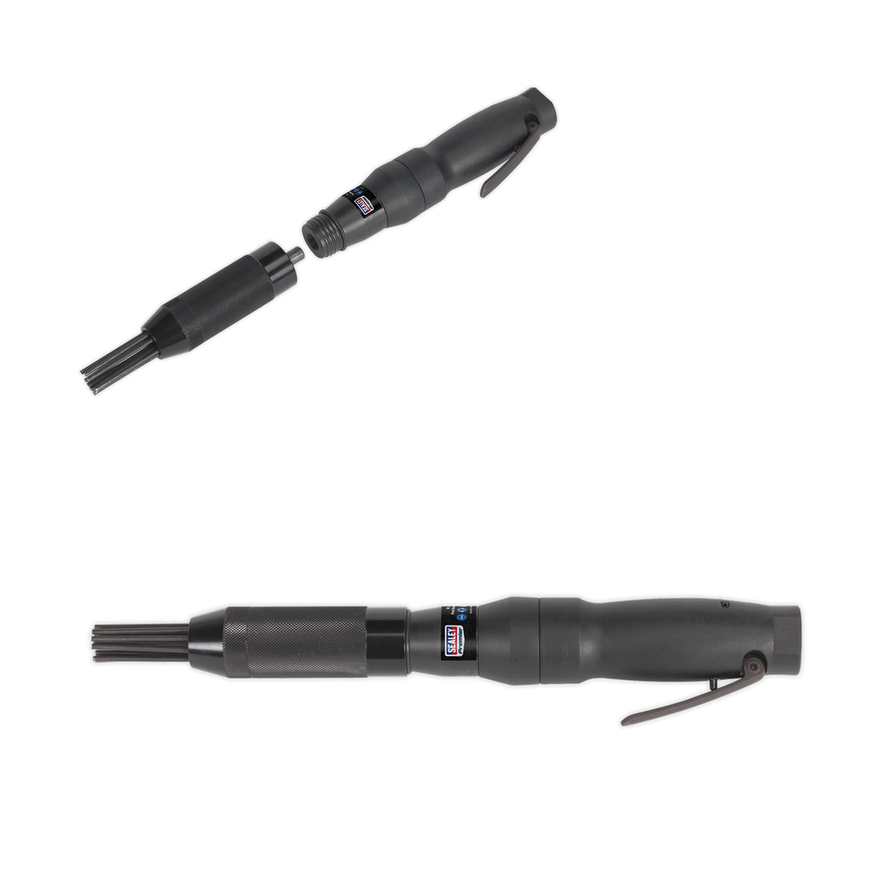 Sealey Air Needle Scaler Composite Directional Low Noise Air Exhaust