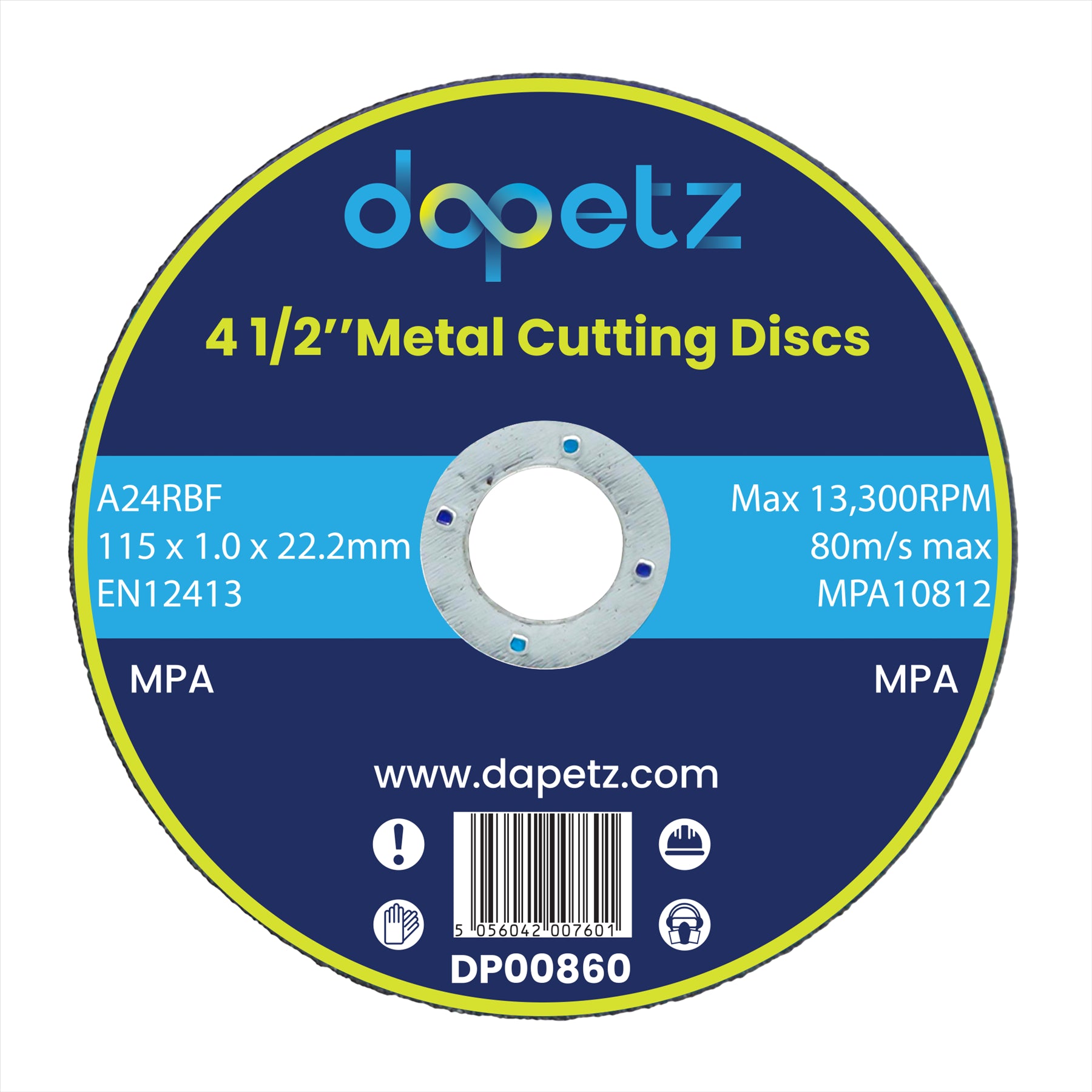 10 X Ultra-Thin Metal Cutting Slitting Discs 115mm 4 1/2" INCH FOR ANGLE GRINDER