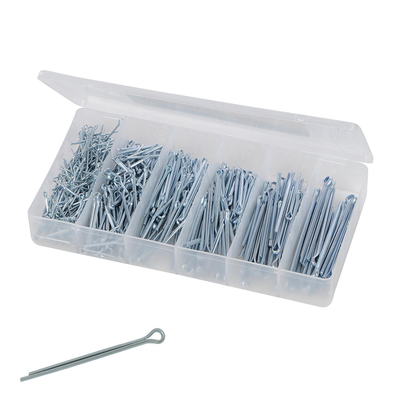 555Pce Split Pins Cotter Fixings Secure Assortment Box Corrosion Resistance