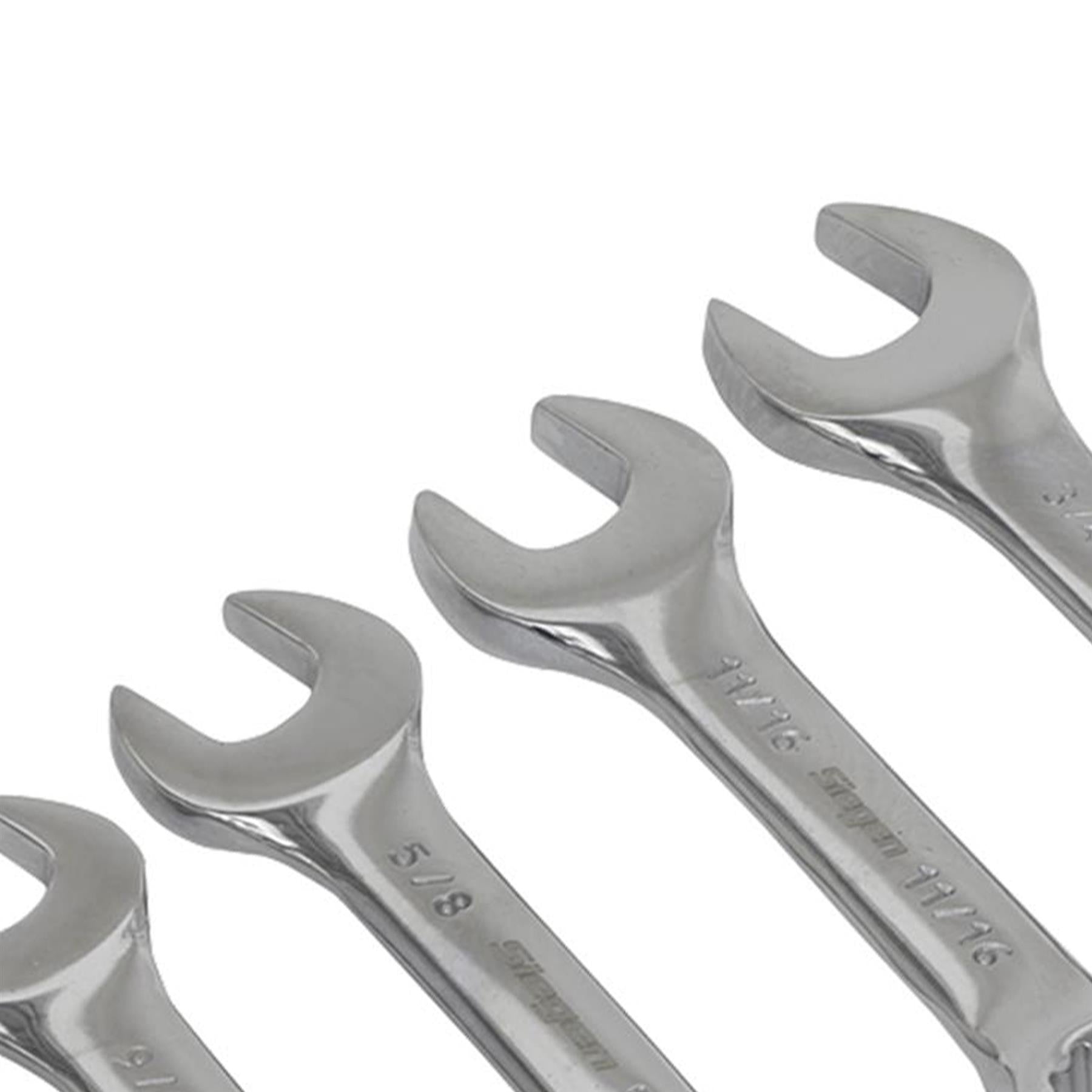 Sealey Combination Spanner Set 7pc Stubby Imperial