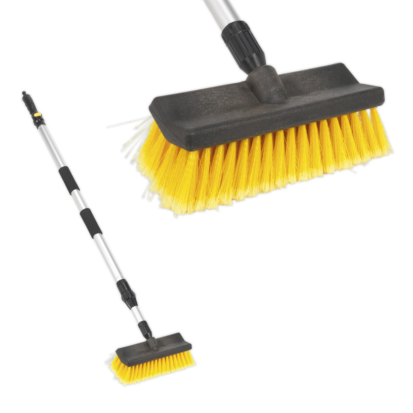 Sealey Large Angled Flo-Thru Brush with 1.7m Telescopic Handle