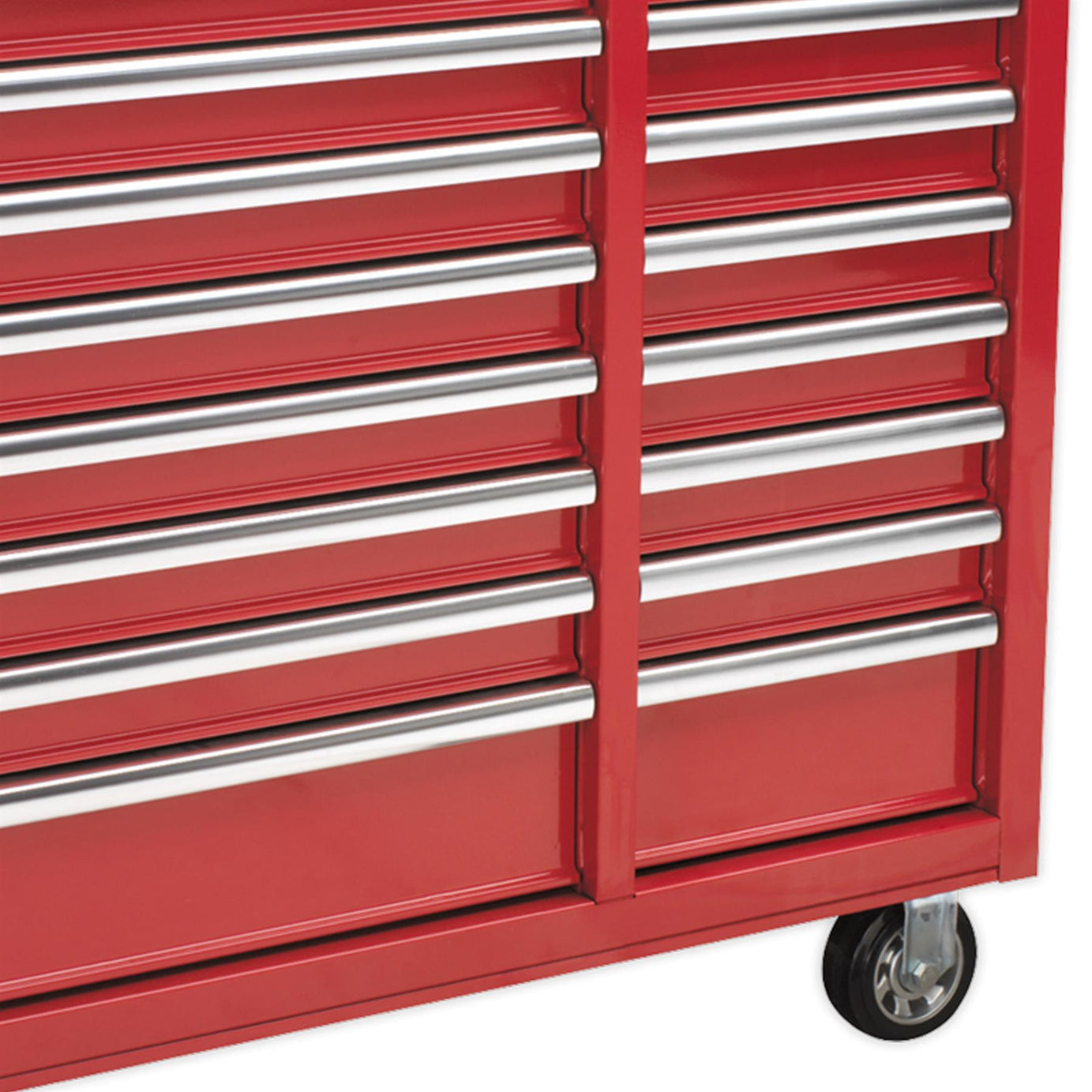 Sealey Rollcab 16 Drawer with Ball Bearing Slides Heavy-Duty - Red
