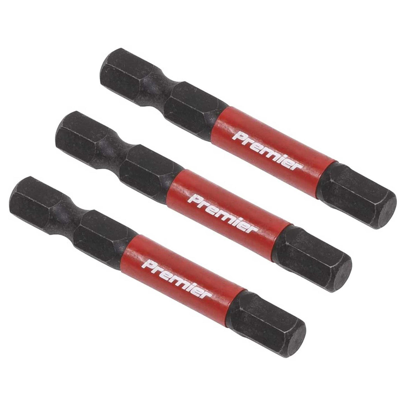 Hex 6mm Impact Power Tool Bits 50mm - 3pc