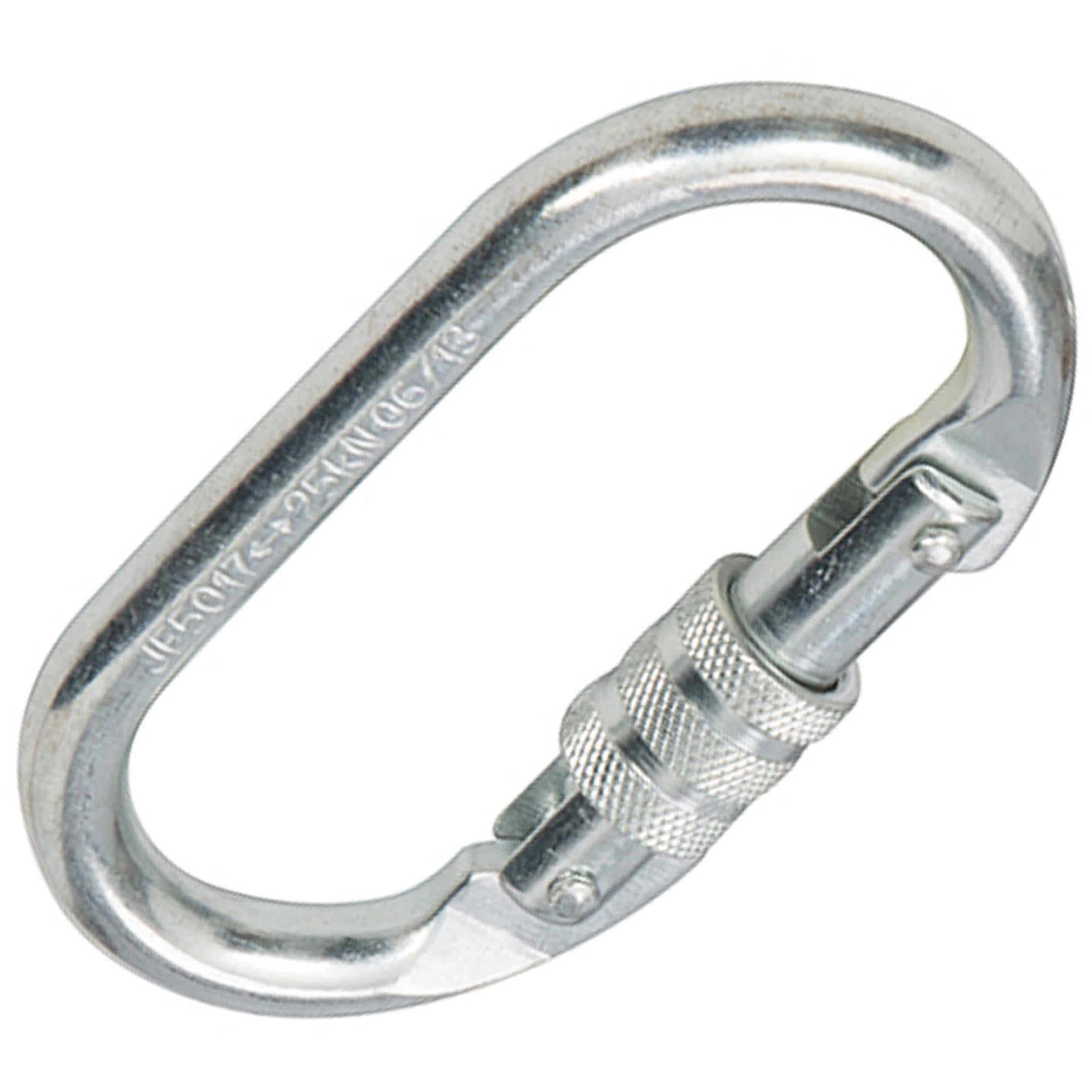 Screwgate Karabiner 25kN Alloy Steel Rock Climbing Caving Scaffolding Harness