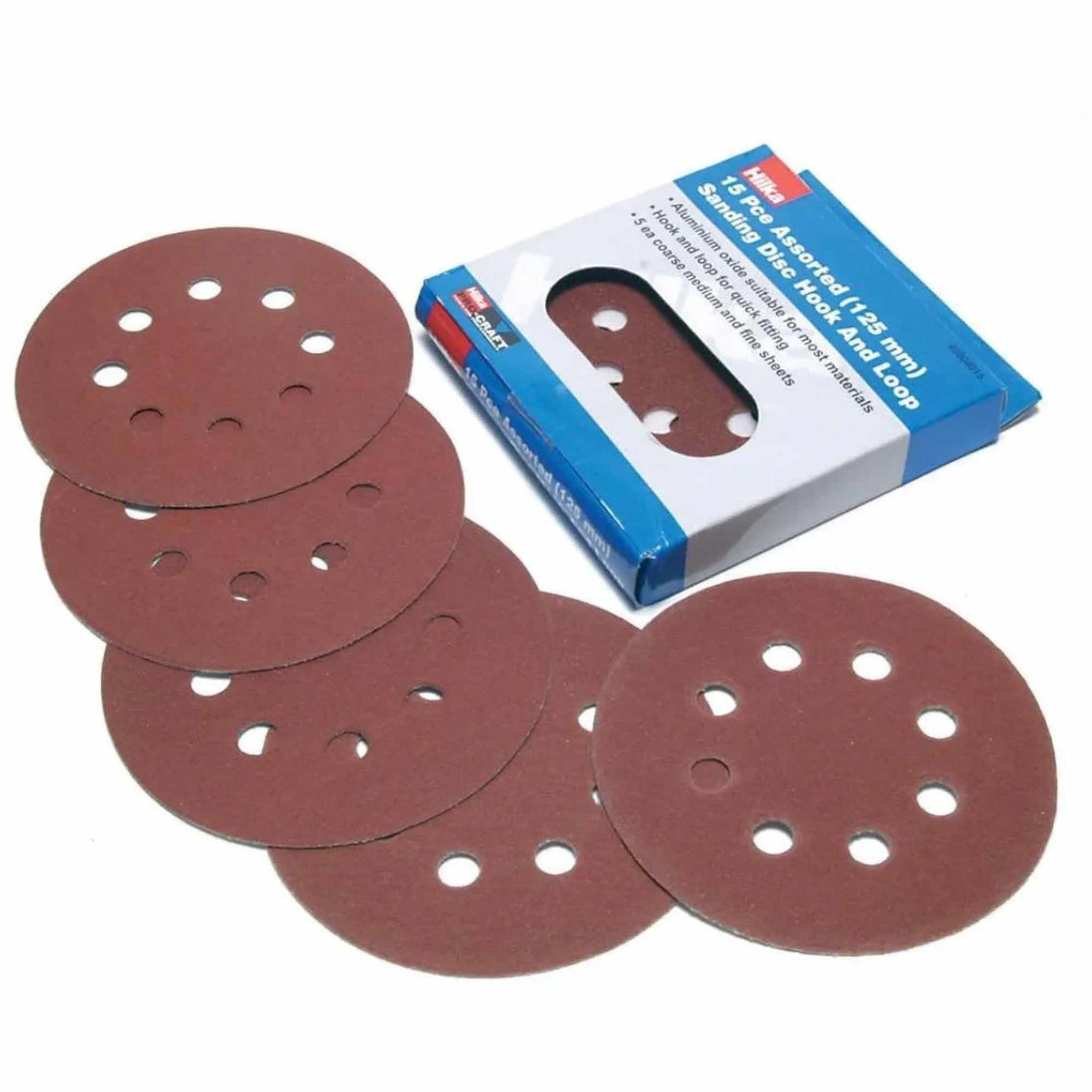 Assorted 125mm Sanding Discs