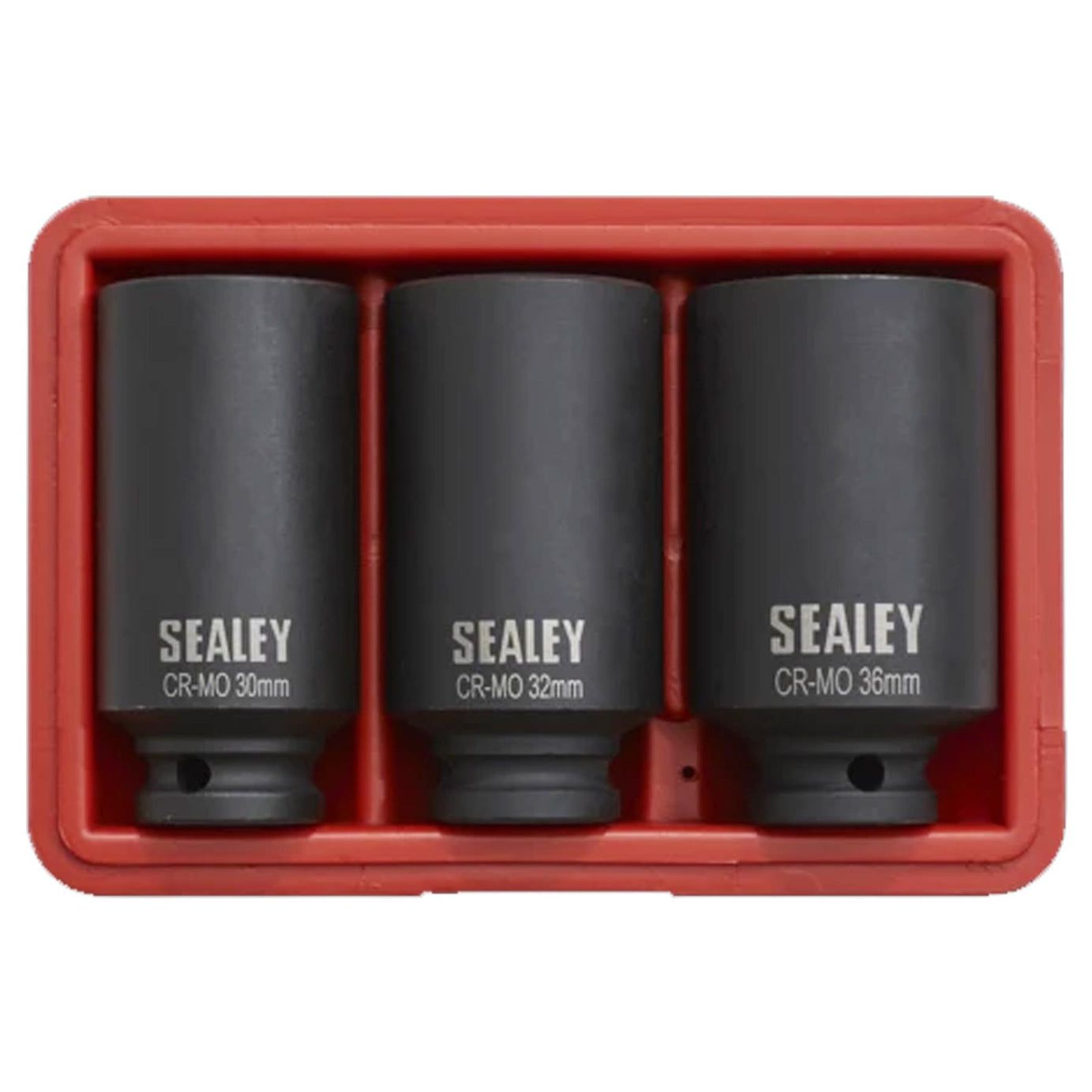 Sealey Impact Hub Nut Socket Set 3pc 12-Point 1/2"Sq Drive