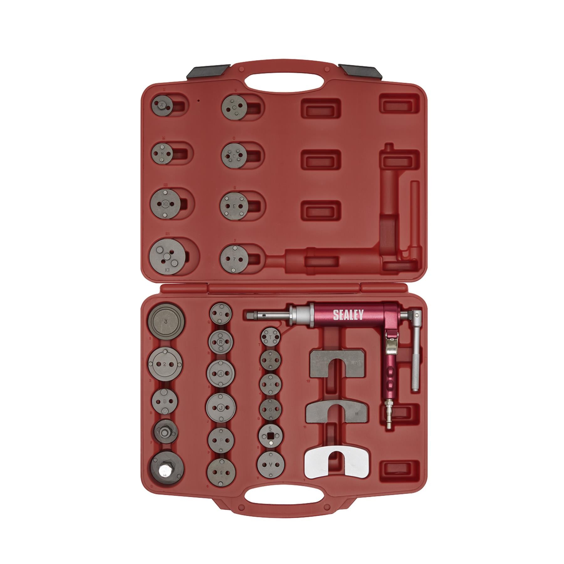 Sealey Air Operated Brake Piston Wind-Back Tool Kit 29pc Fast Lightweight