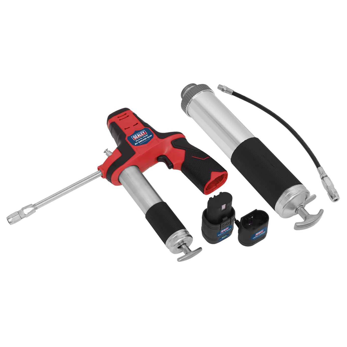 Professional Cordless Grease Gun 8V Sealey Lightweight