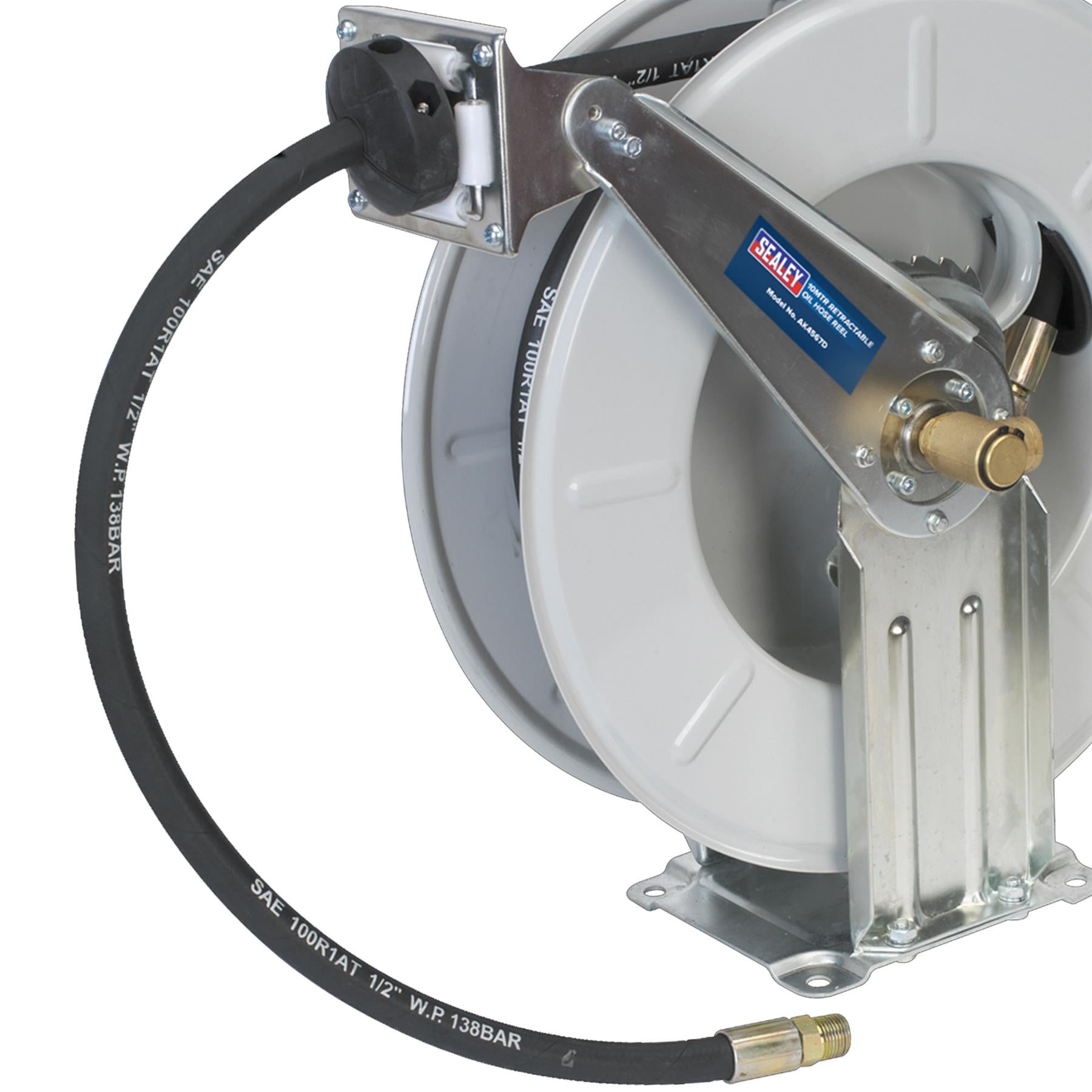 Sealey Oil Hose Reel Retractable 10m