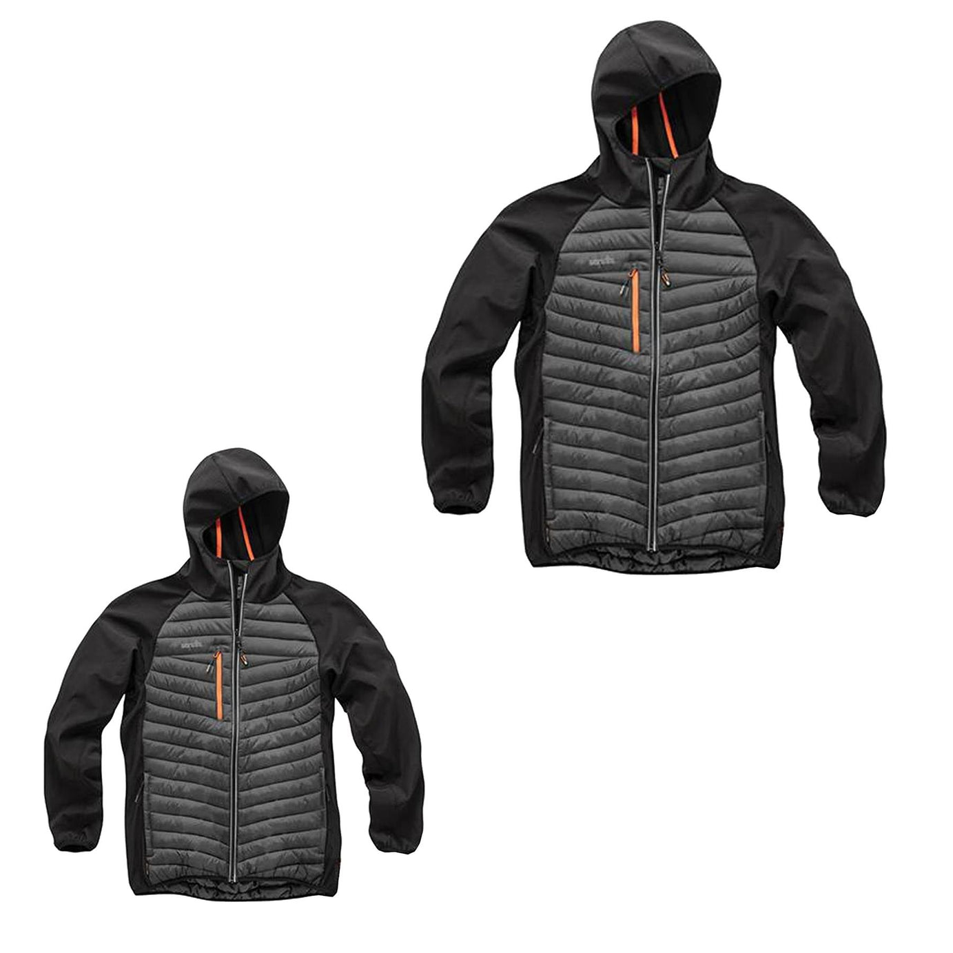 Scruffs Trade Thermo Jacket New 4 Way Flex Winter Coat- XX-Large , Black