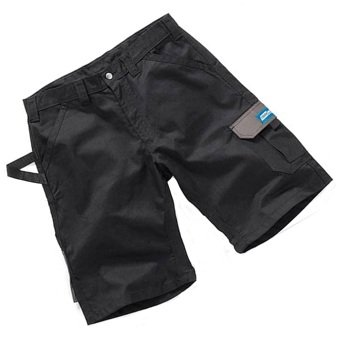 Tough Grit Work Shorts Trade Flex Lightweight Slim Fit Black 30"W