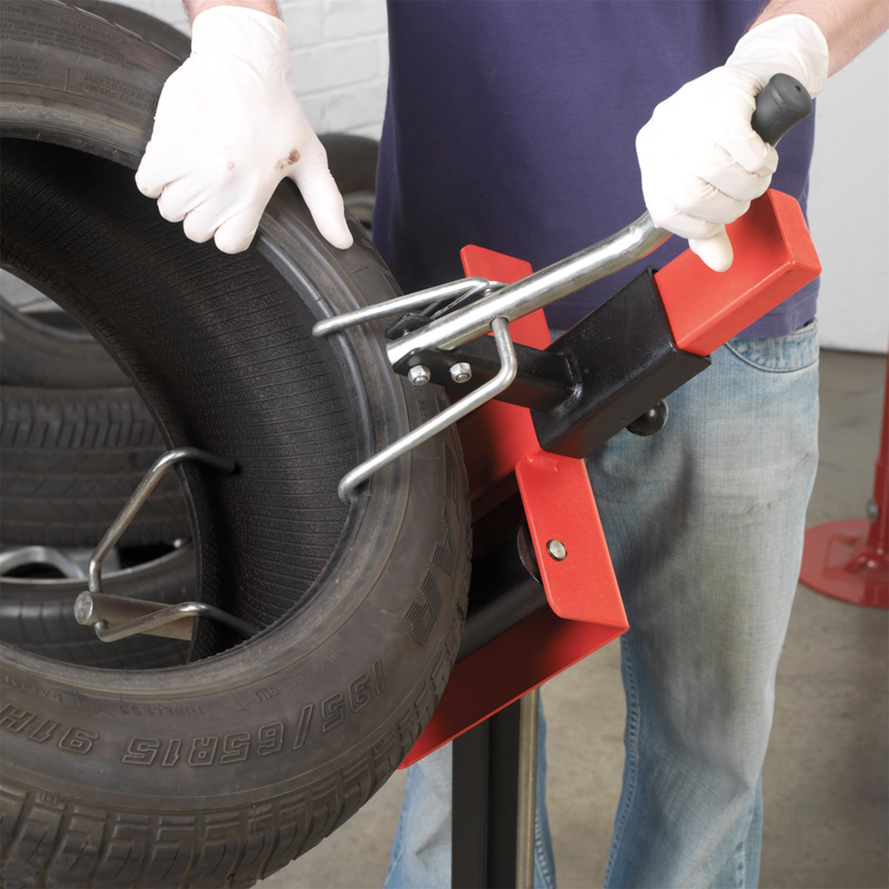 Sealey Tyre Spreader with Stand - Manual Black TC970