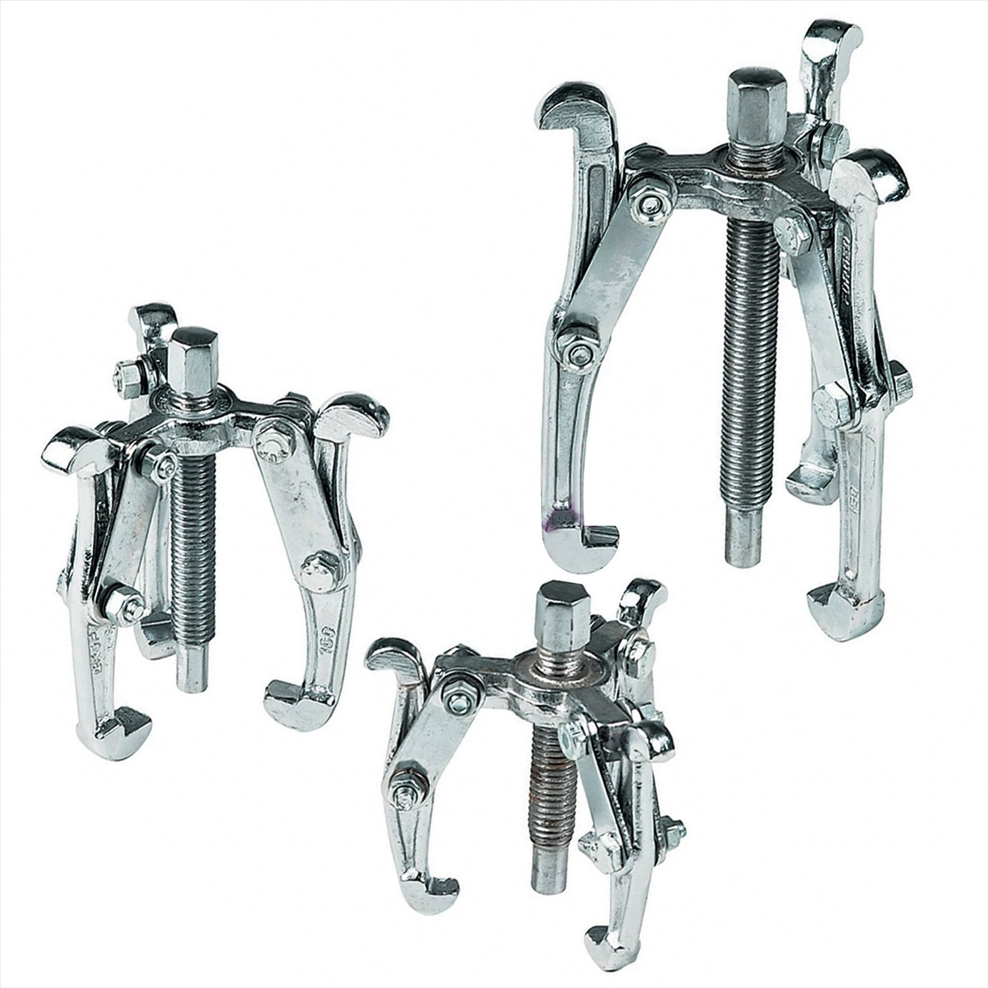 Heavy Duty Gear Puller Set 3pcs 75mm 100mm & 150mm Internal Or External Use Hand Tools New