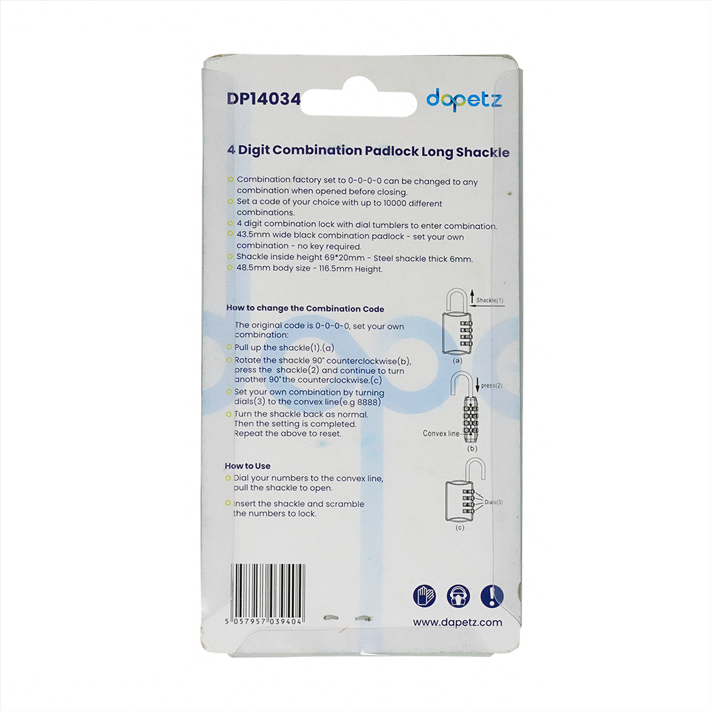 Padlock Long Shackle