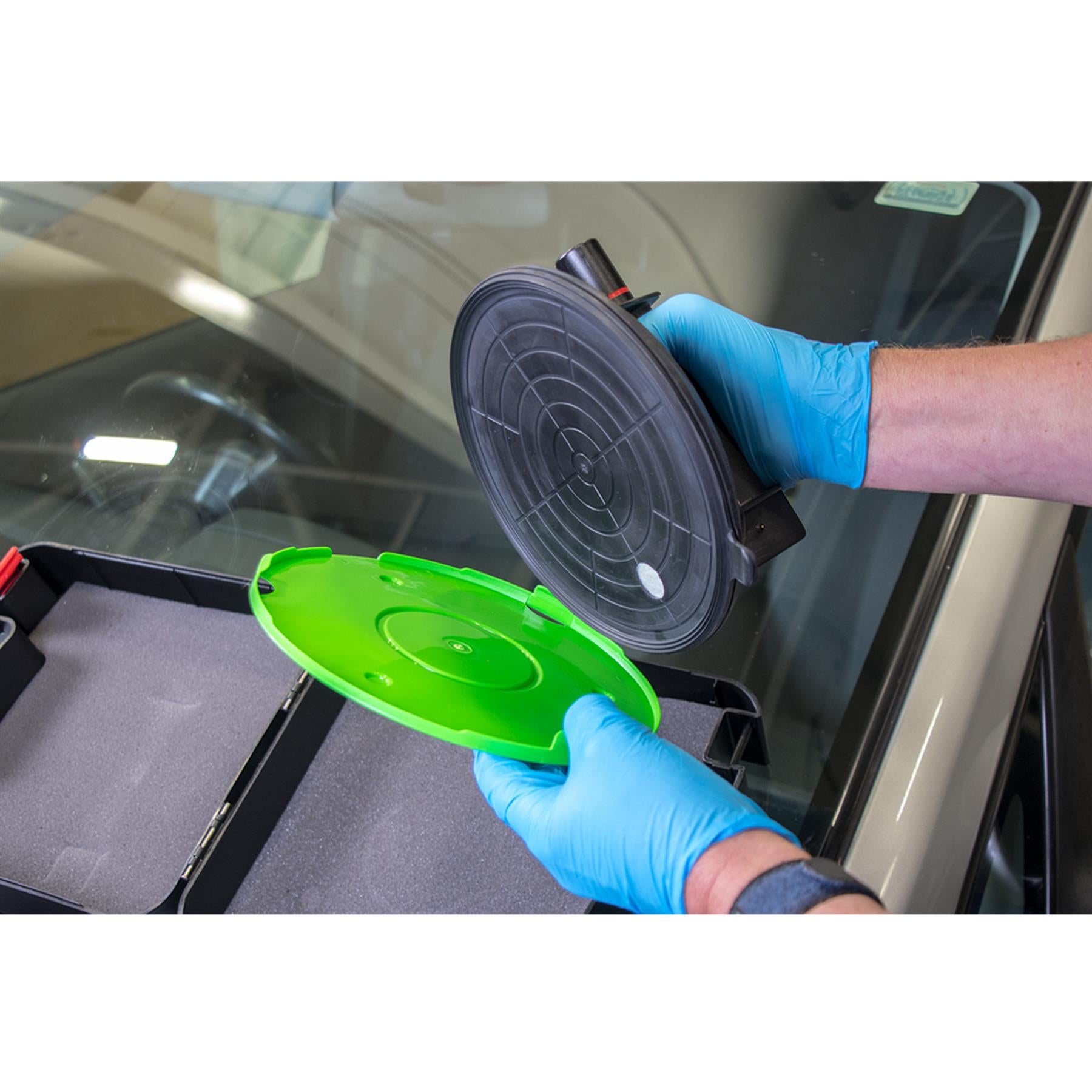 Sealey Heavy Lift Suction Cup with Vacuum Grip Indicator Storage Case