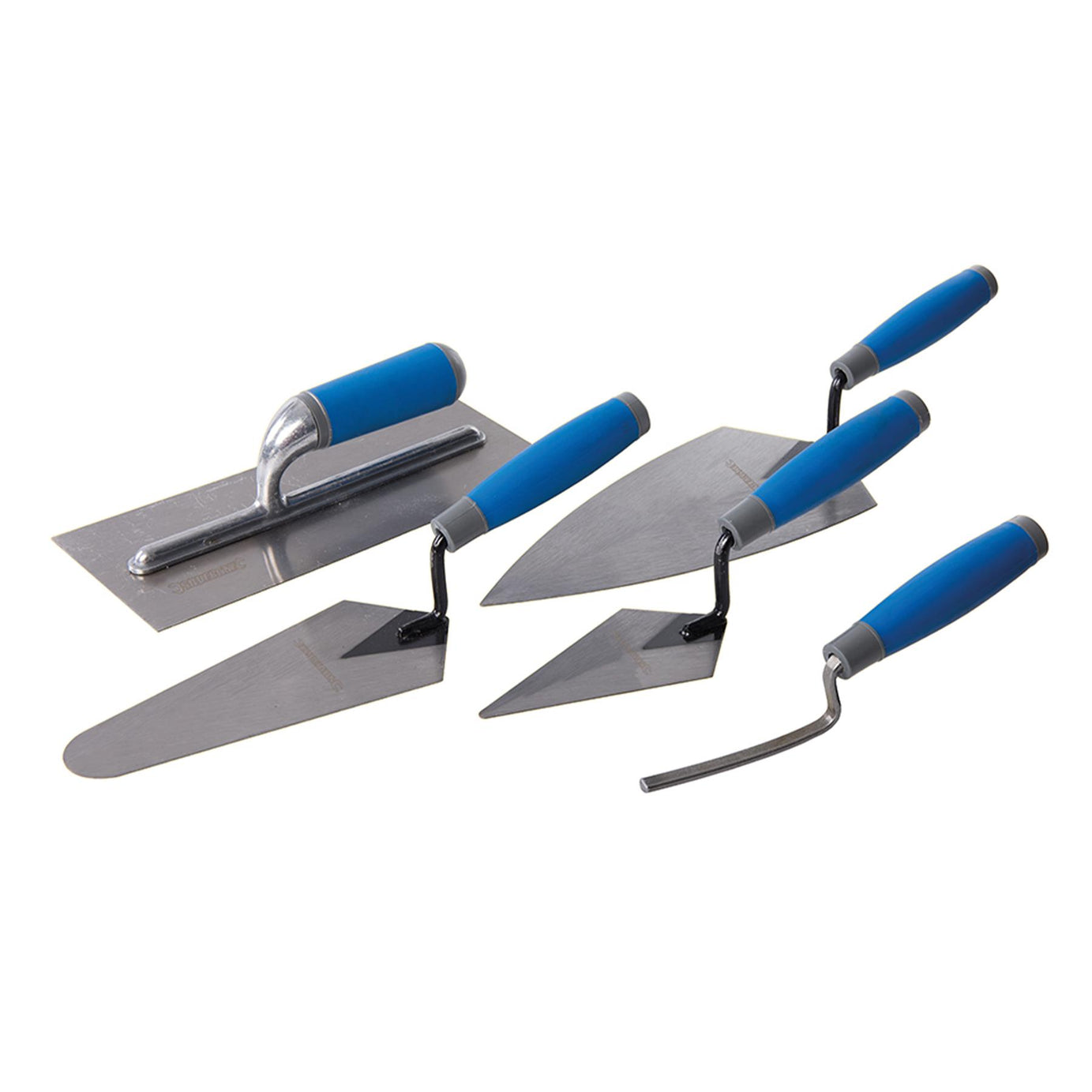 Trade Trowel Set Pointing Gauging Plastering Trowels & Brick Jointer Soft Grip