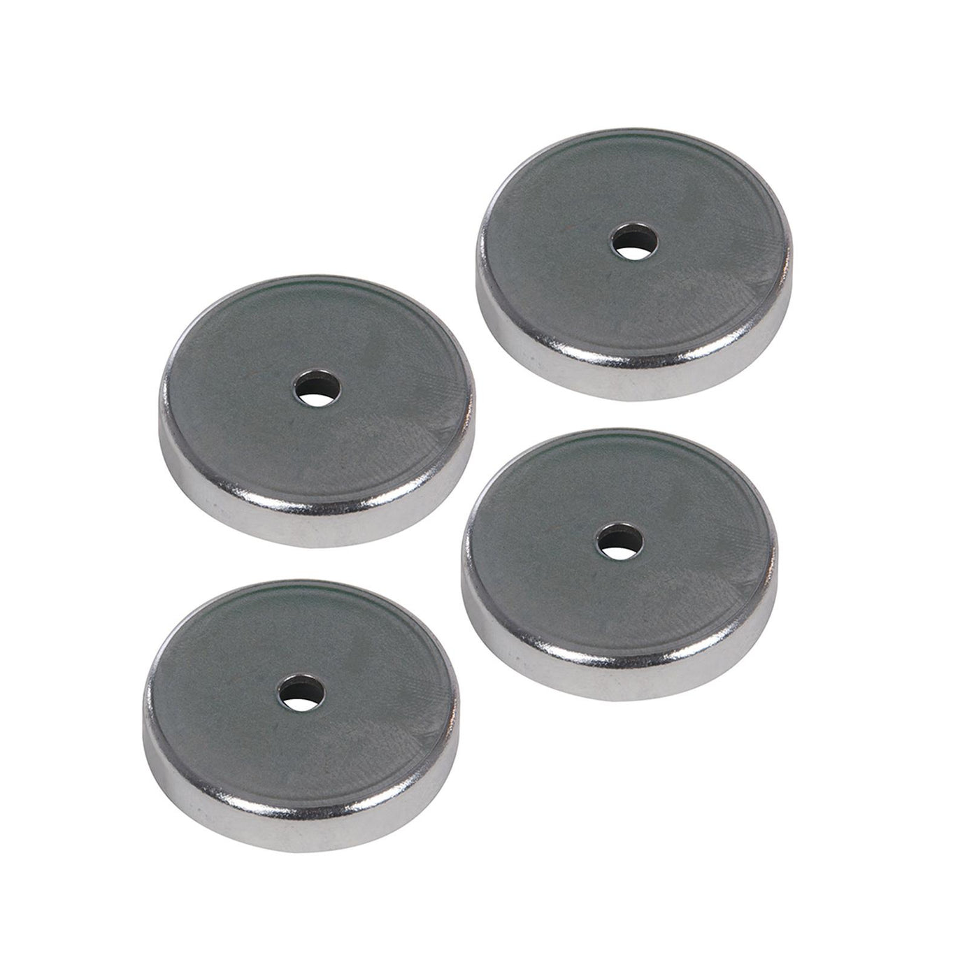 4Pk Ferrite Magnet - 7.2Kg Pull Force Capacity Through Hole Mounting M5 Thread