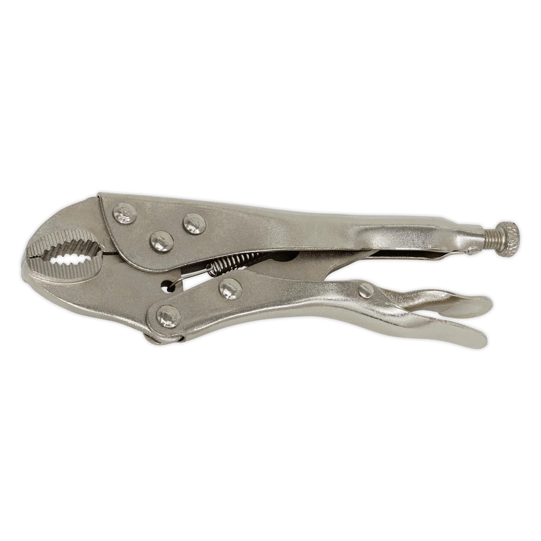 Sealey Locking Pliers 175mm Curved Jaw