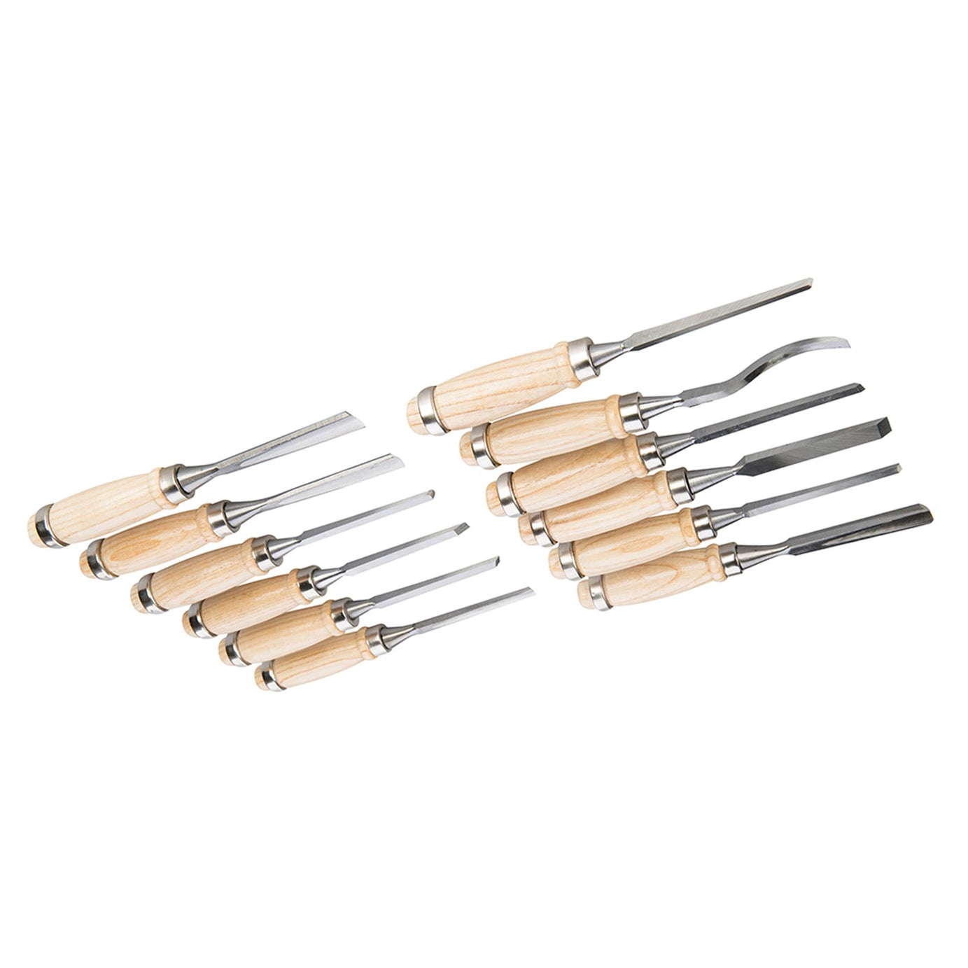 Precision Wood Carving Set 12pce Woodwork Chisels Detailed 200mm Wood Carving