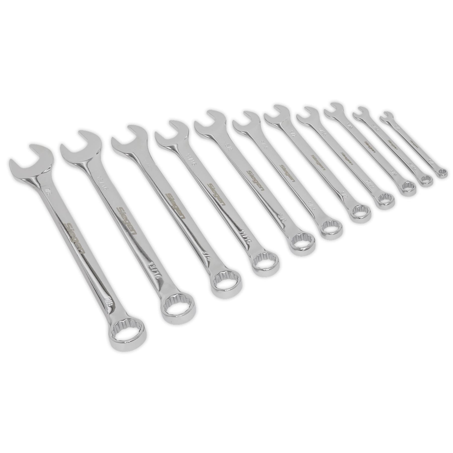 Sealey Combination Spanner Set 11pc Imperial