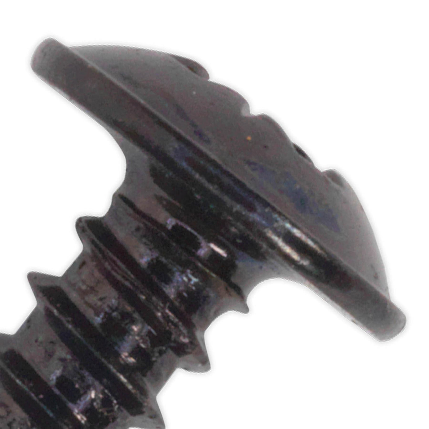 Sealey Self Tapping Screw 3.5 x 10mm Flanged Head Black Pozi Pack o