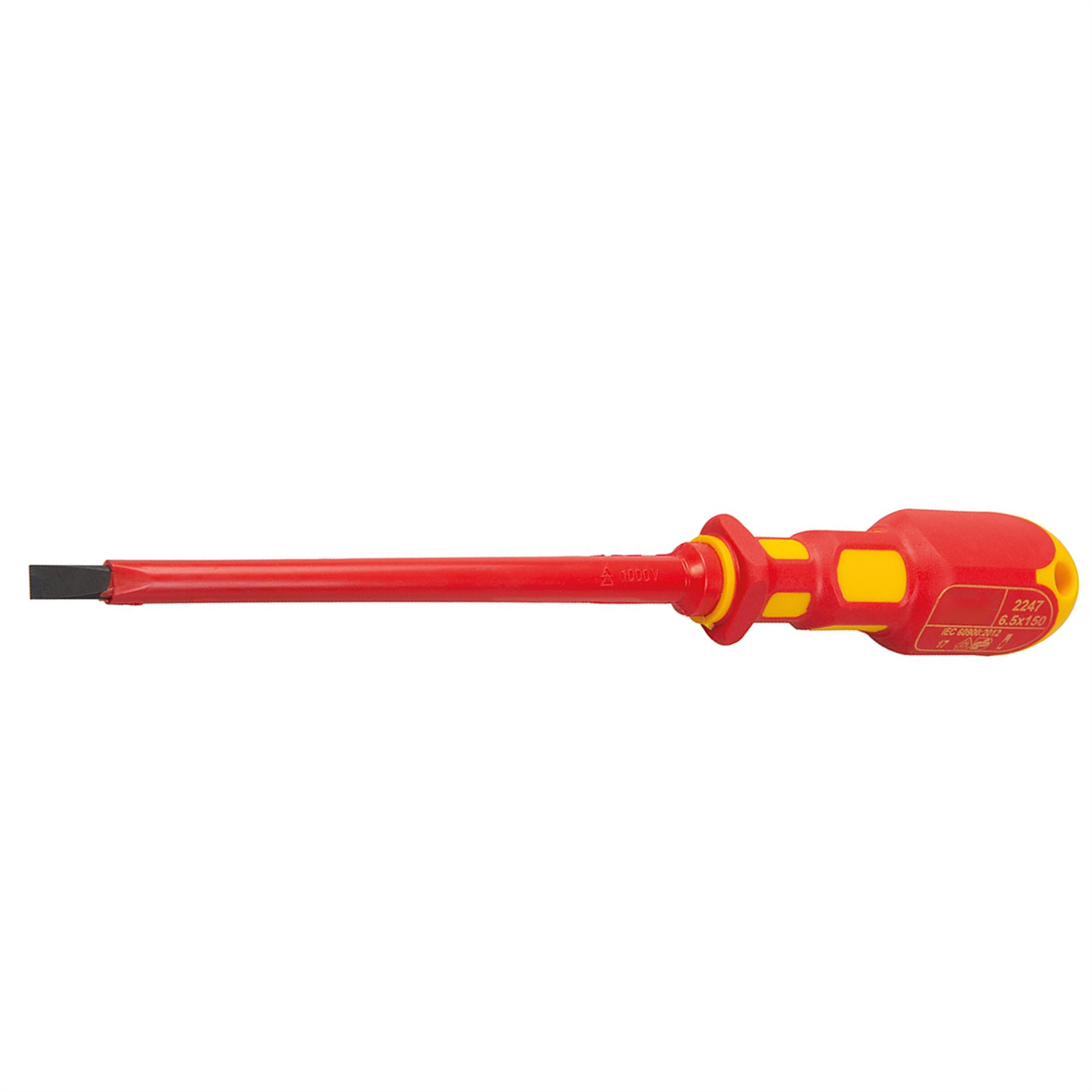 King Dick 6.5 X 150mm Vde Screwdriver Slotted British Made Comfort Grip
