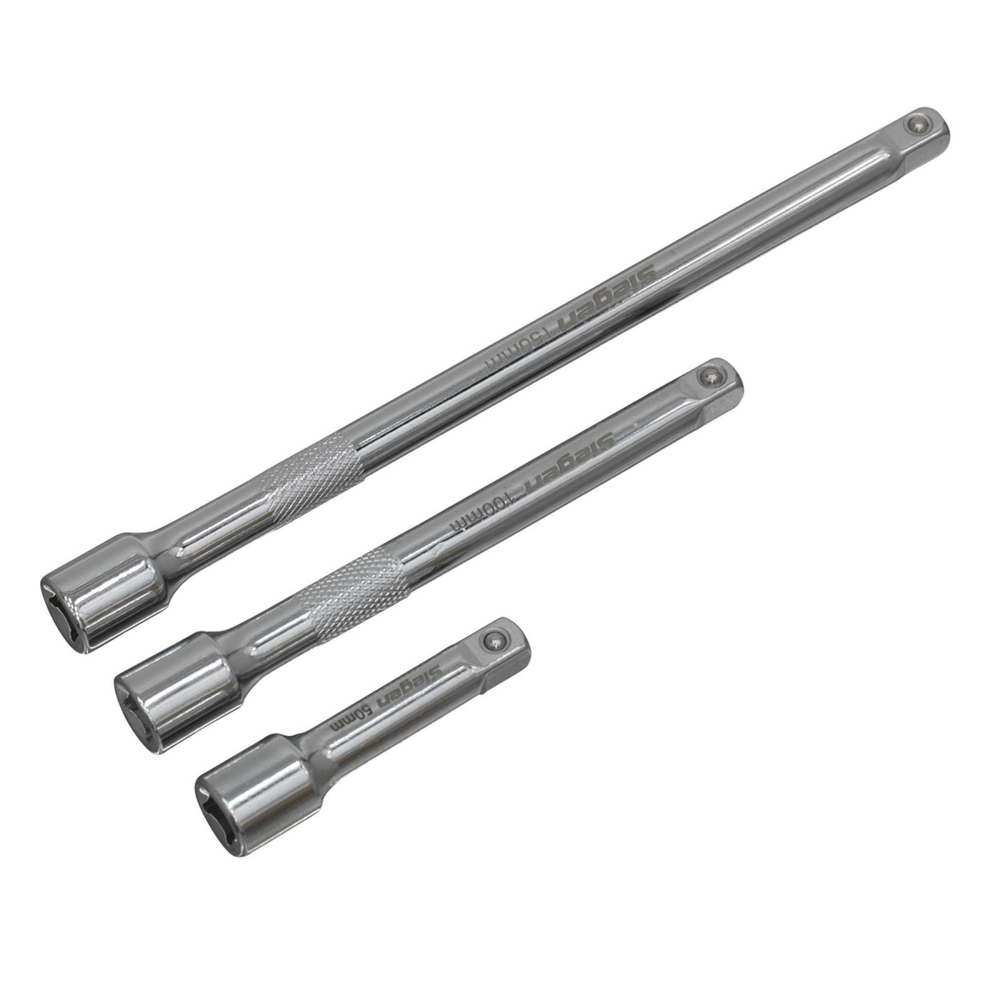 Sealey Extension Bar Set 3pc 1/4"Sq Drive
