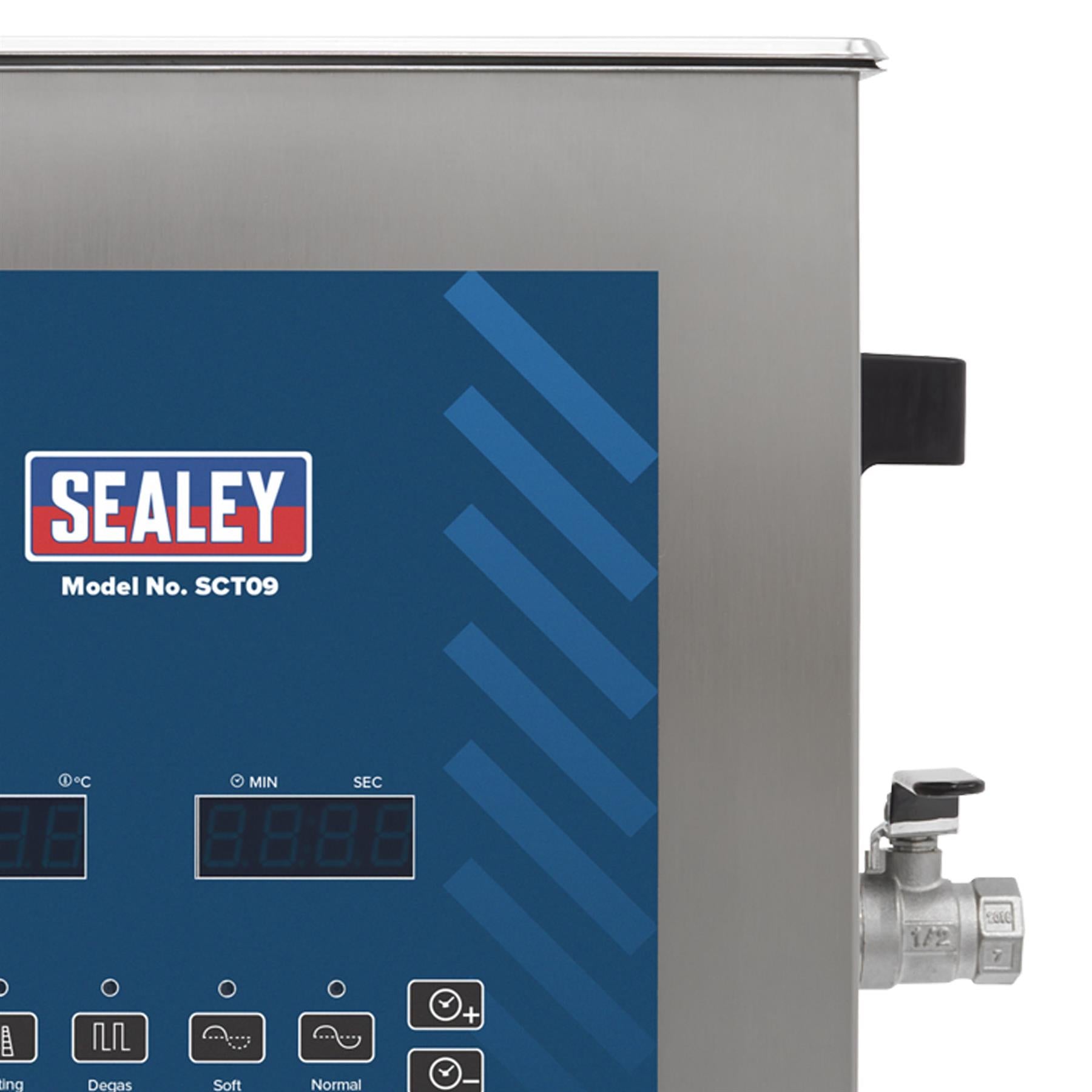 Sealey Ultrasonic Parts Cleaning Tank 9L Stainless Steel tank
