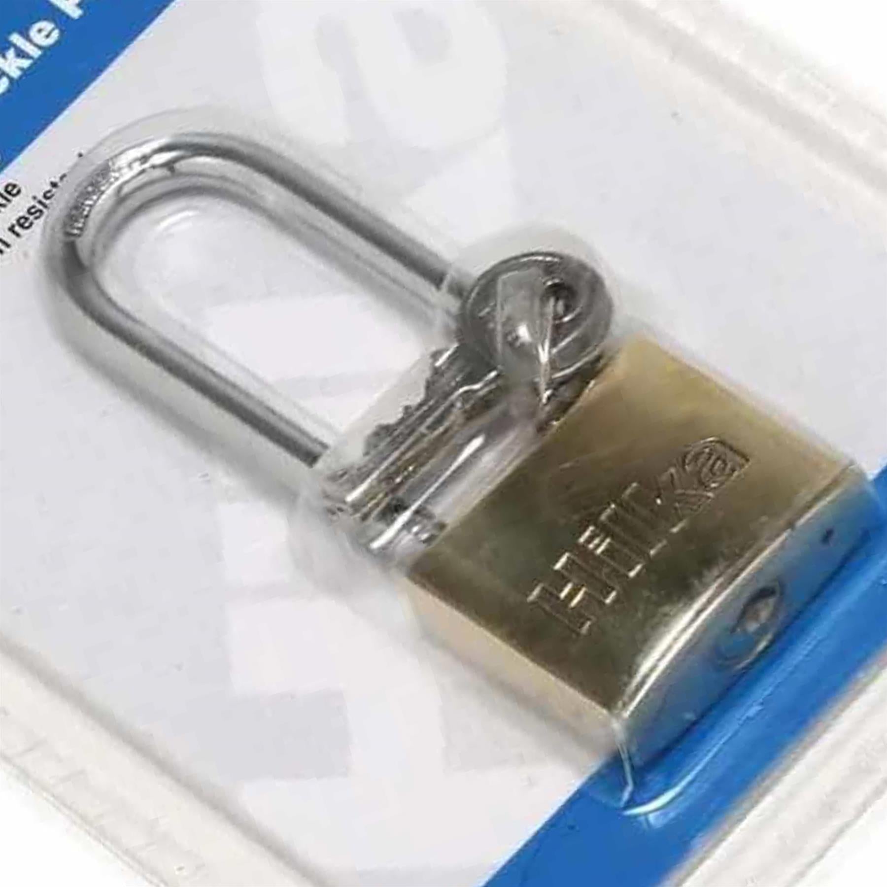 40mm Brass Long Shackle Padlock with Rust and Corrosion Resistance