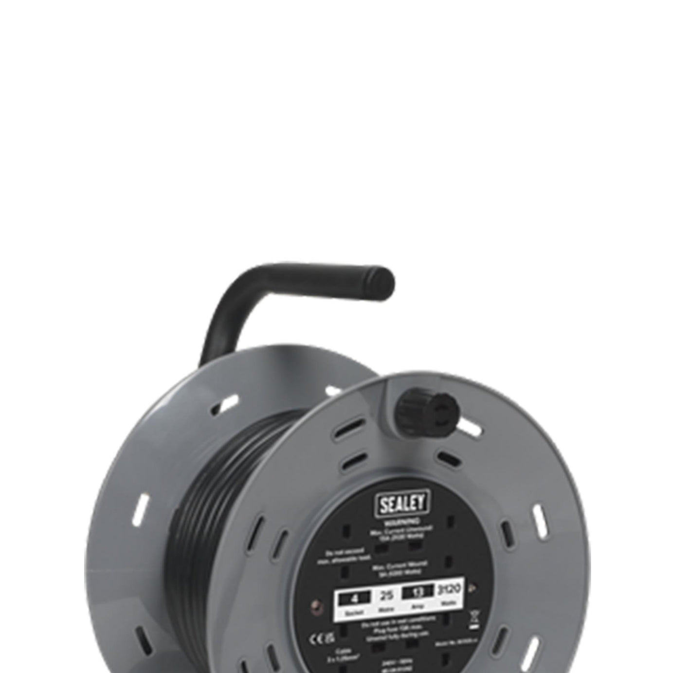 Cable Reel 25m 4 x 230V 1.25mm² Thermal Trip