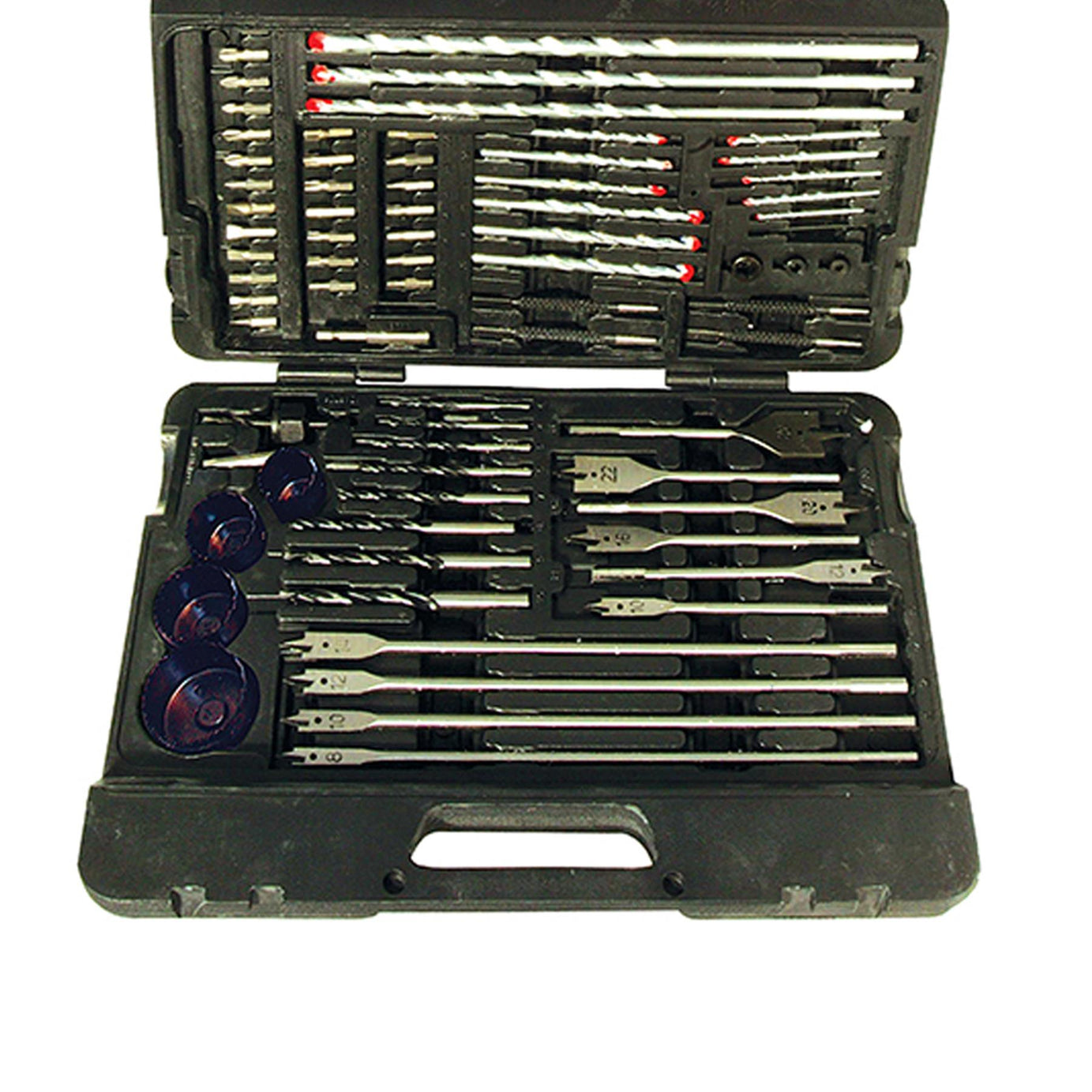 204 Piece Hss Metric Twist Drill Bit Set Carry Case Titanium-Coated Drill