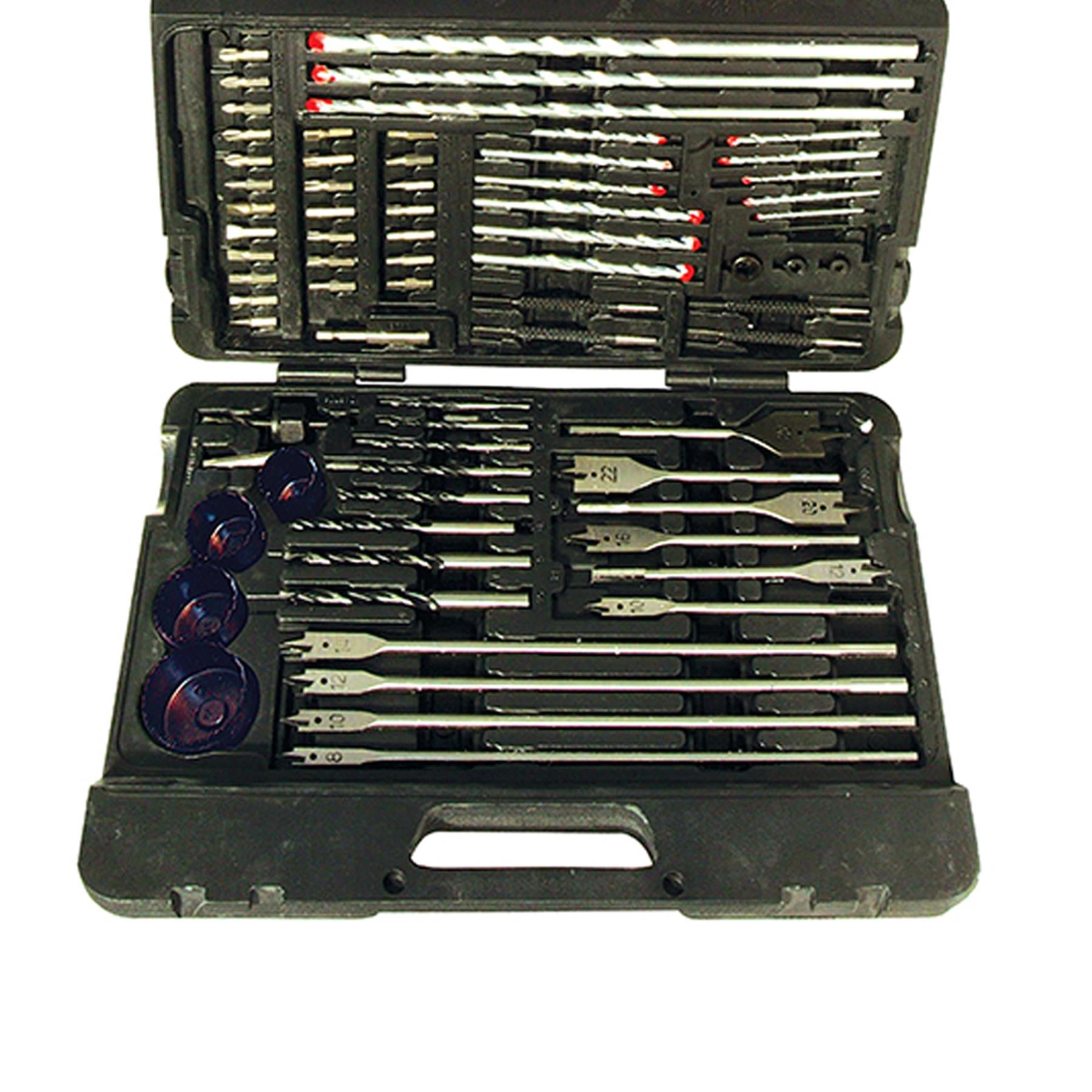 204 Piece Hss Metric Twist Drill Bit Set Carry Case Titanium-Coated Drill