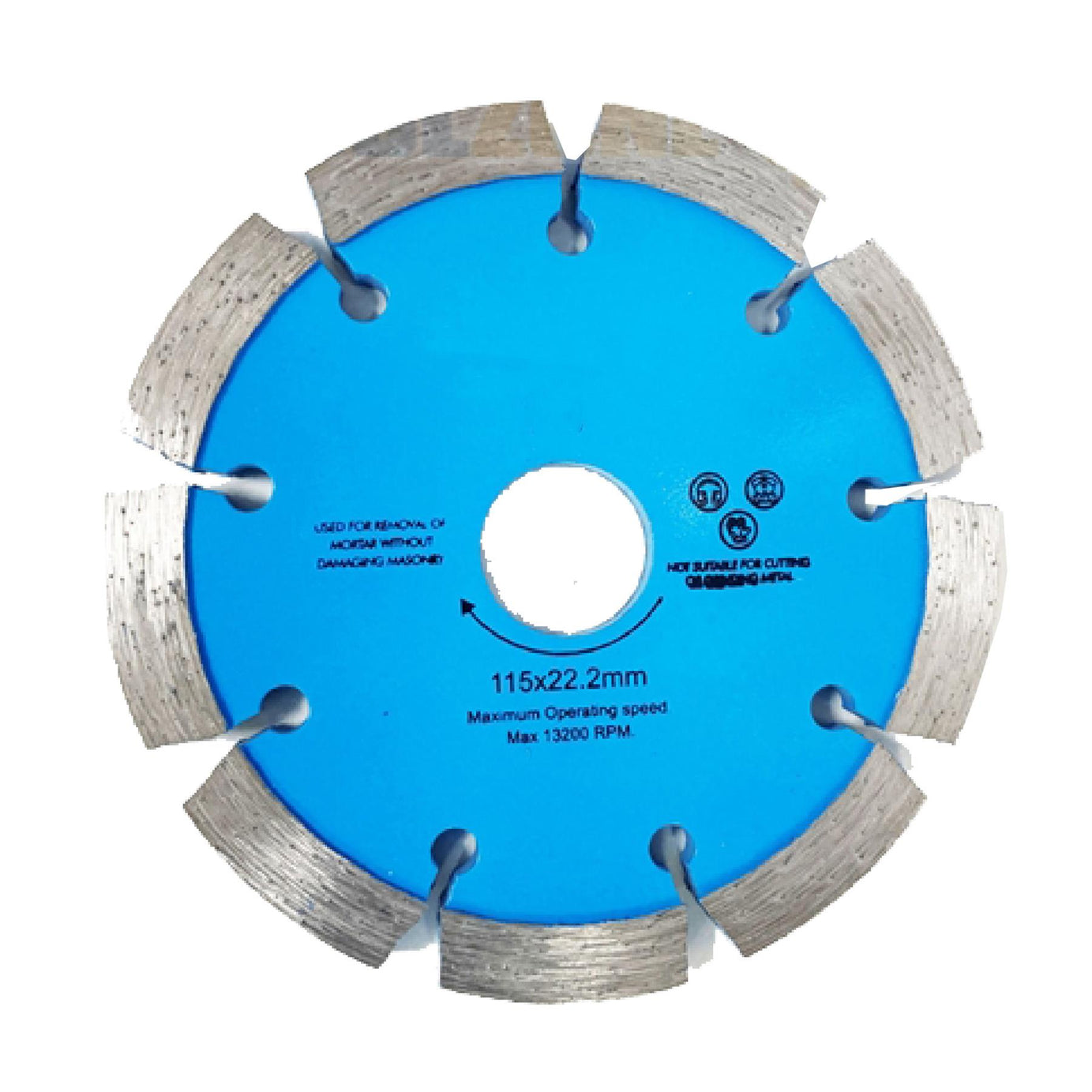 Diamond Rake Disc 115x8mm. 8mm Mortar Removal Tool Mortar Raking Disc Blade