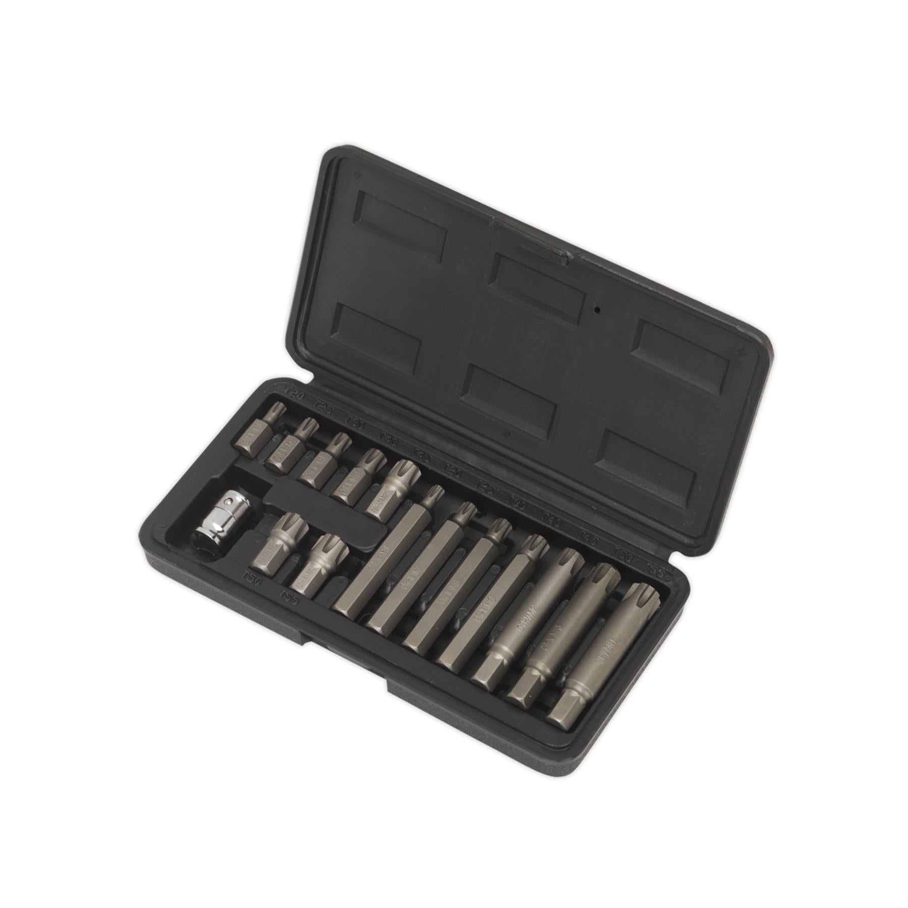 Sealey Ribe Bit & Holder Set 15pc - 3/8"Sq Drive