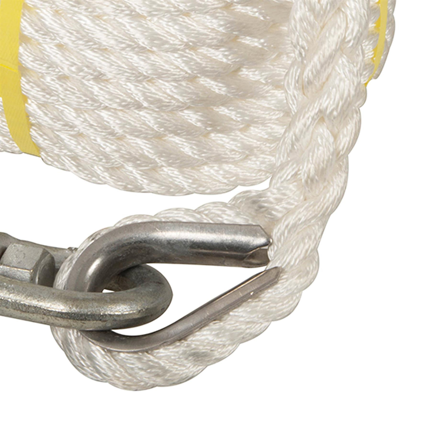Gin Wheel Rope With Hook Synthetic 20M Lifting Rope  2.5 Tonne Breaking Strenght