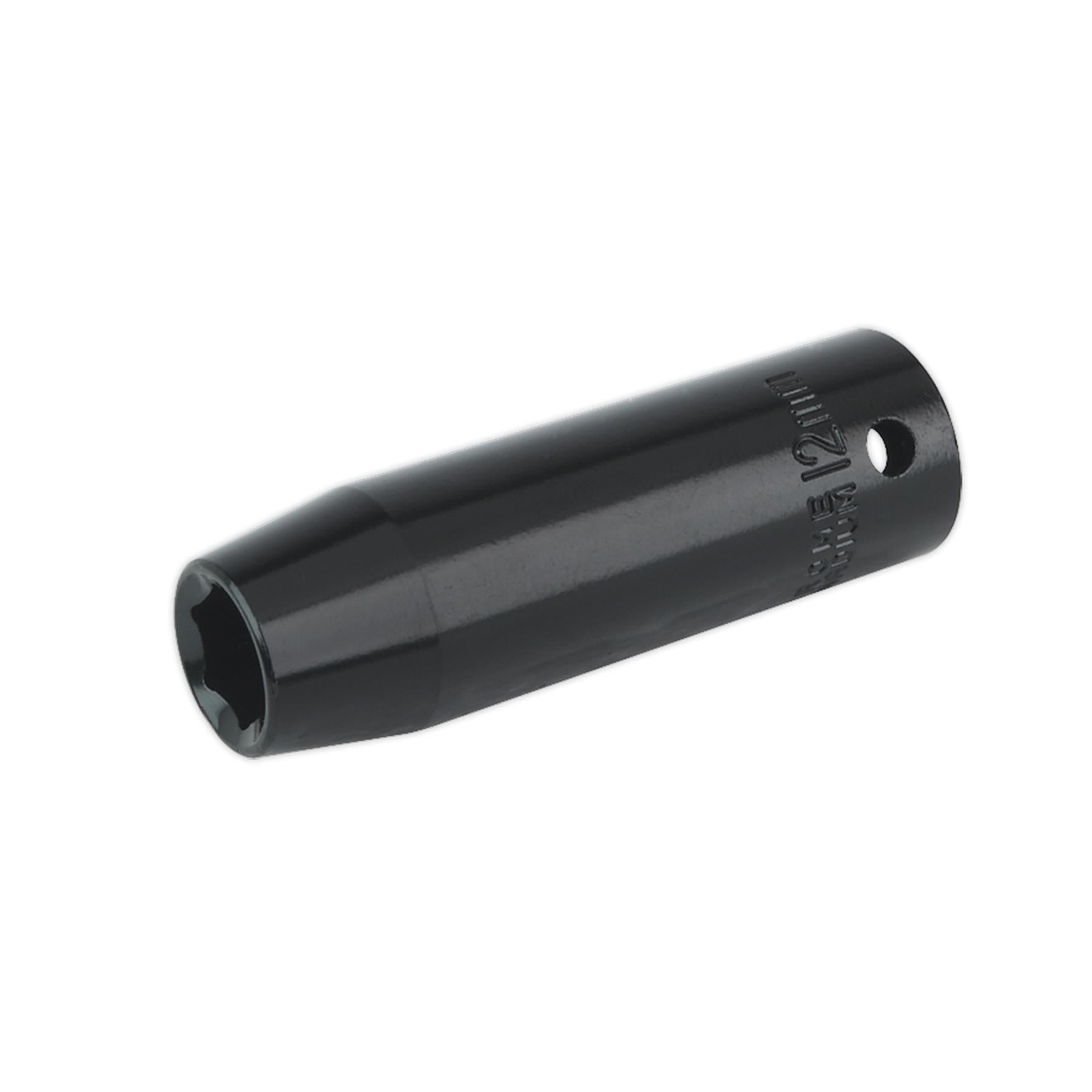 Sealey Impact Socket 12mm Deep 1/2"Sq Drive Chrome Vanadium