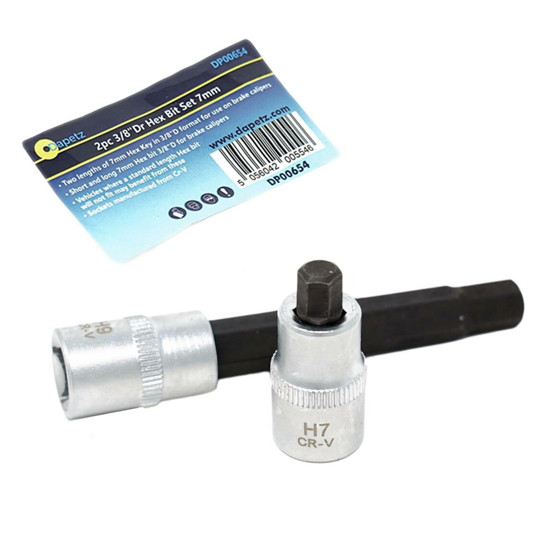 2pcs 3/8 inch Hex Shank