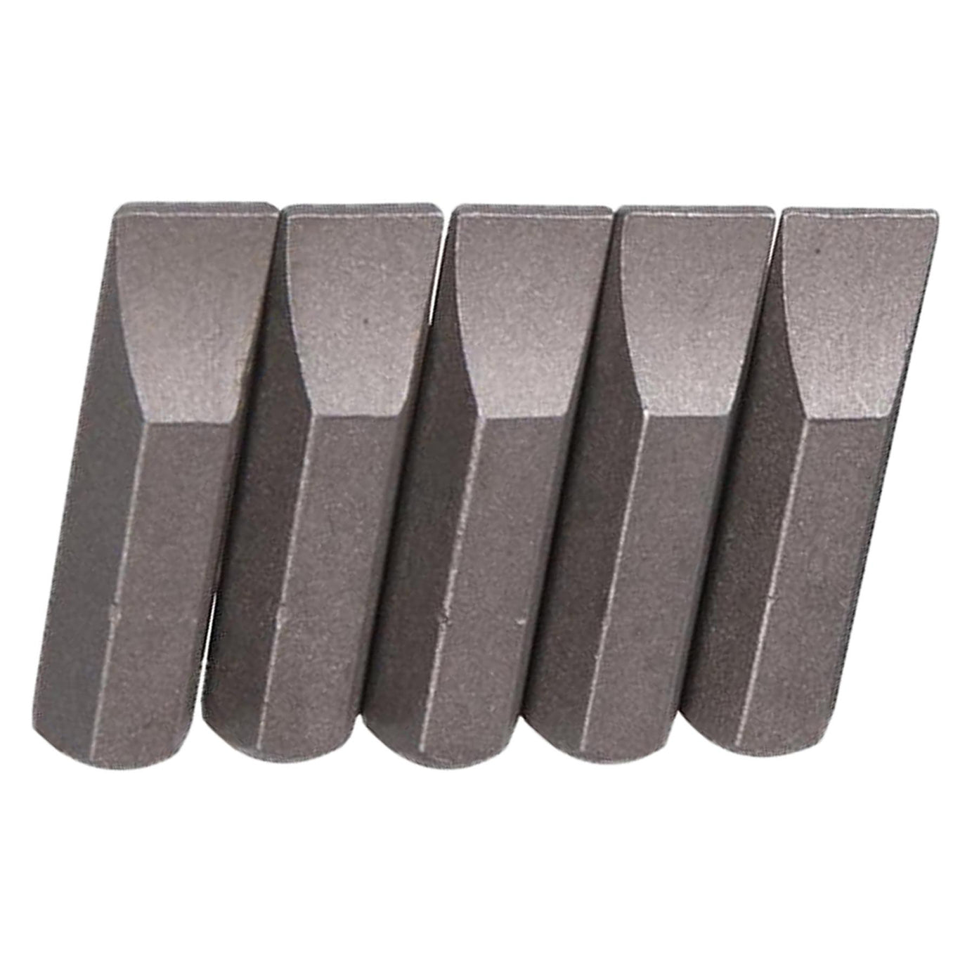 Slotted Screwdriver Bits 7mm CRV Chrome Vanadium Steel 1/4" Hex Drive 5Pcs