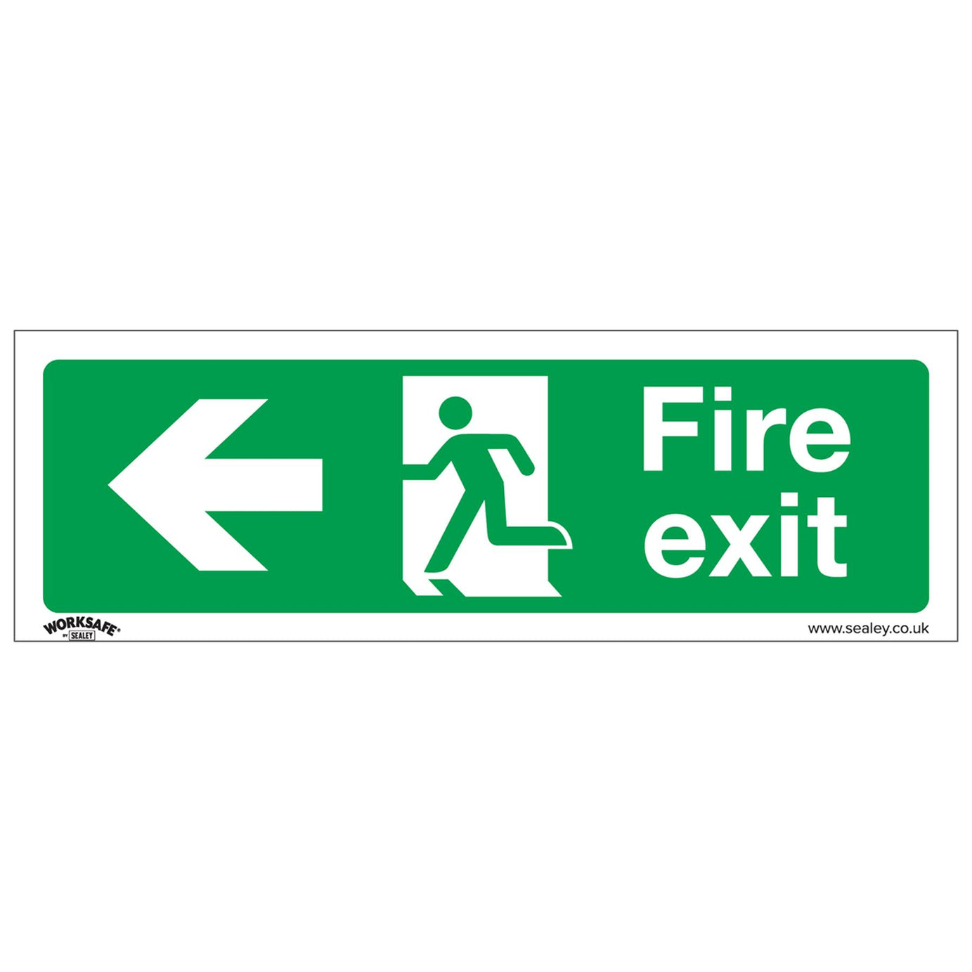 Safe Conditions Safety Sign - Fire Exit (Left) - Rigid Plastic