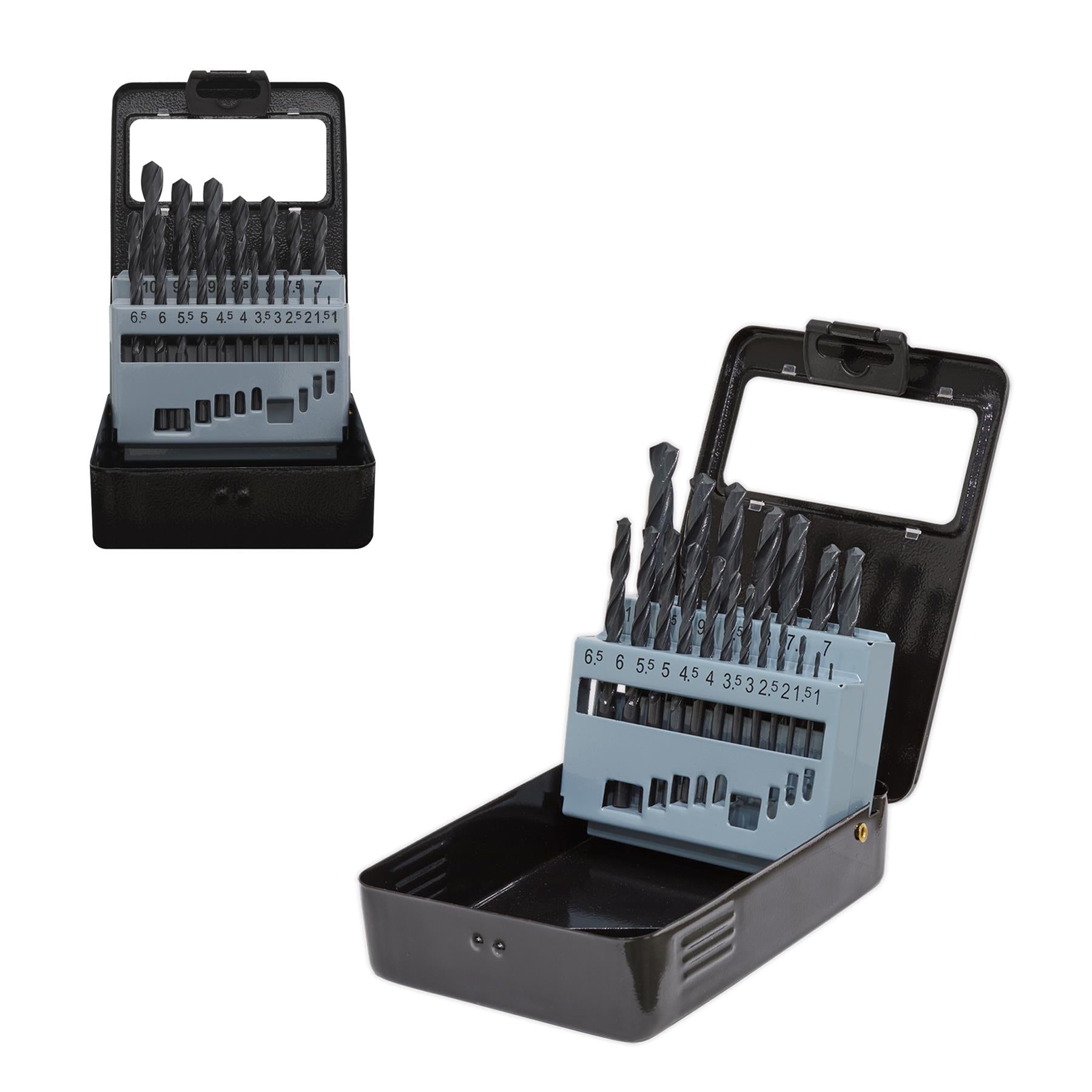 Sealey HSS Roll Forged Drill Bit Set 19pc 1-10mm