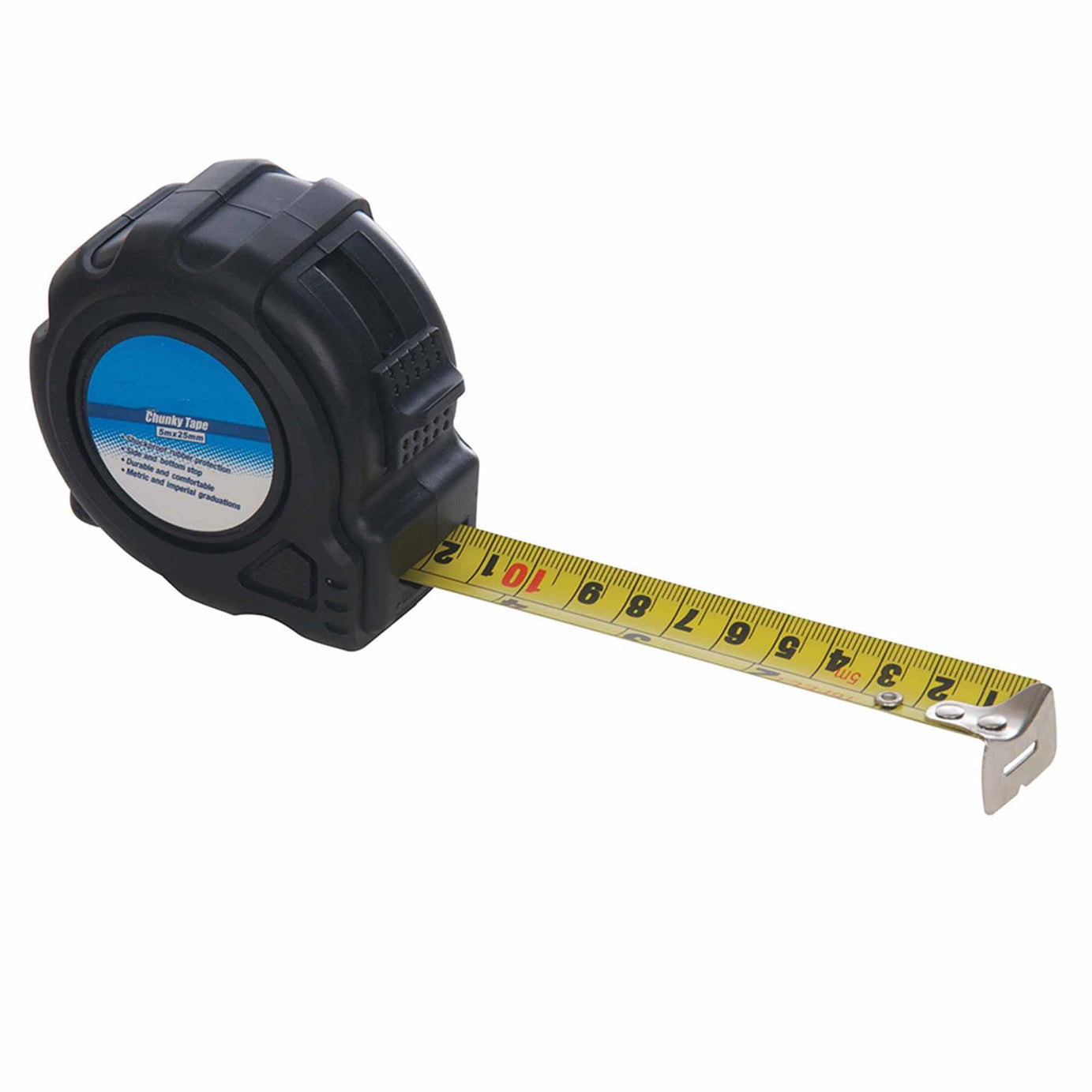 5m x 25mm Tape Measure – Metric & Imperial Measuring–Builders Woodwork DIY