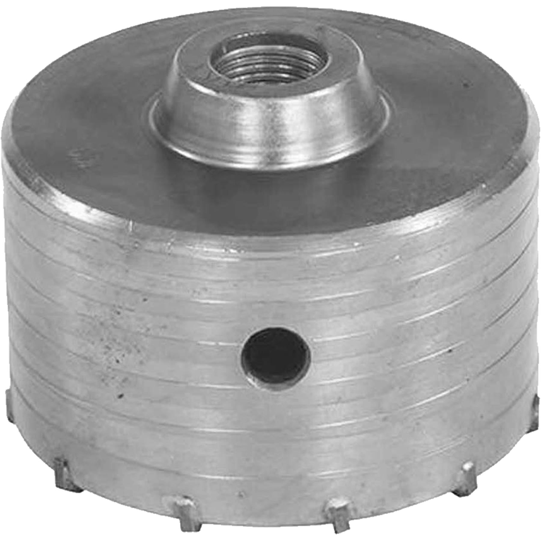 TCT Core Drill Bit 100mm Hole Saw Masonry Stone Brick Hex 200mm Extensions Pilot